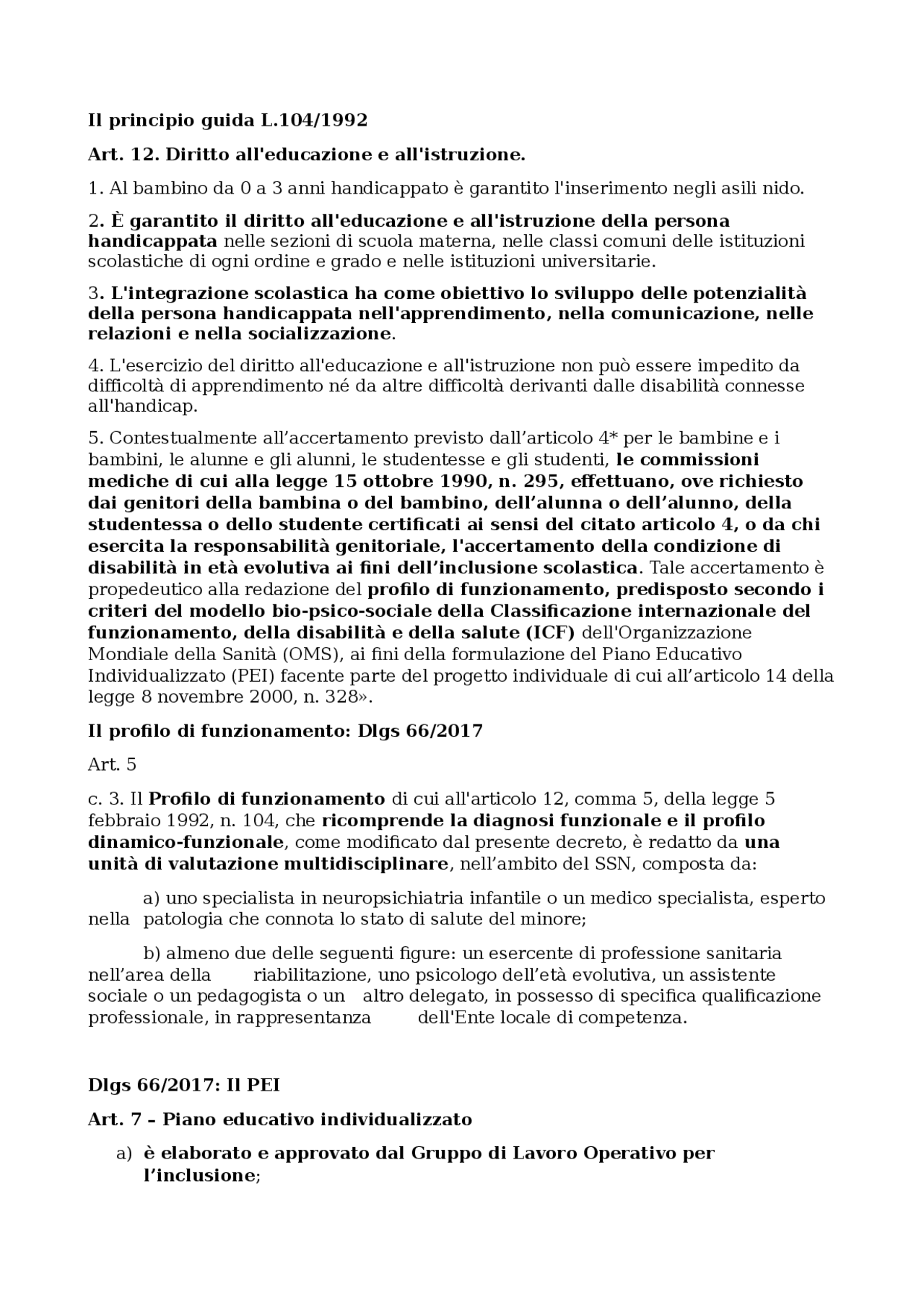 chi redige il profilo di funzionamento