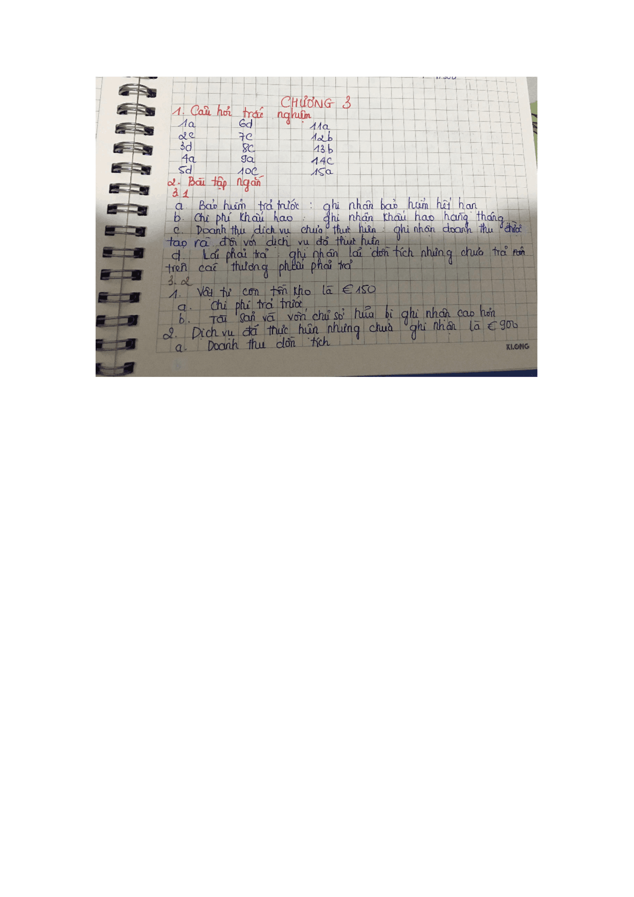 Bai tap nguyen ly ke toan | Exercises Principles of Accounting | Docsity