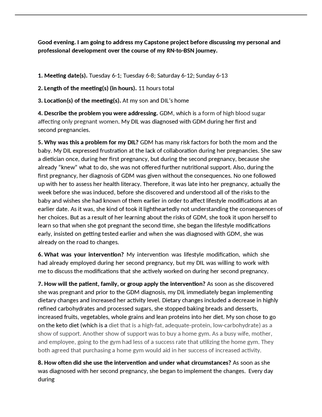 NURS FPX4900 Assessment 5 Video Transcript | Exams Nursing | Docsity