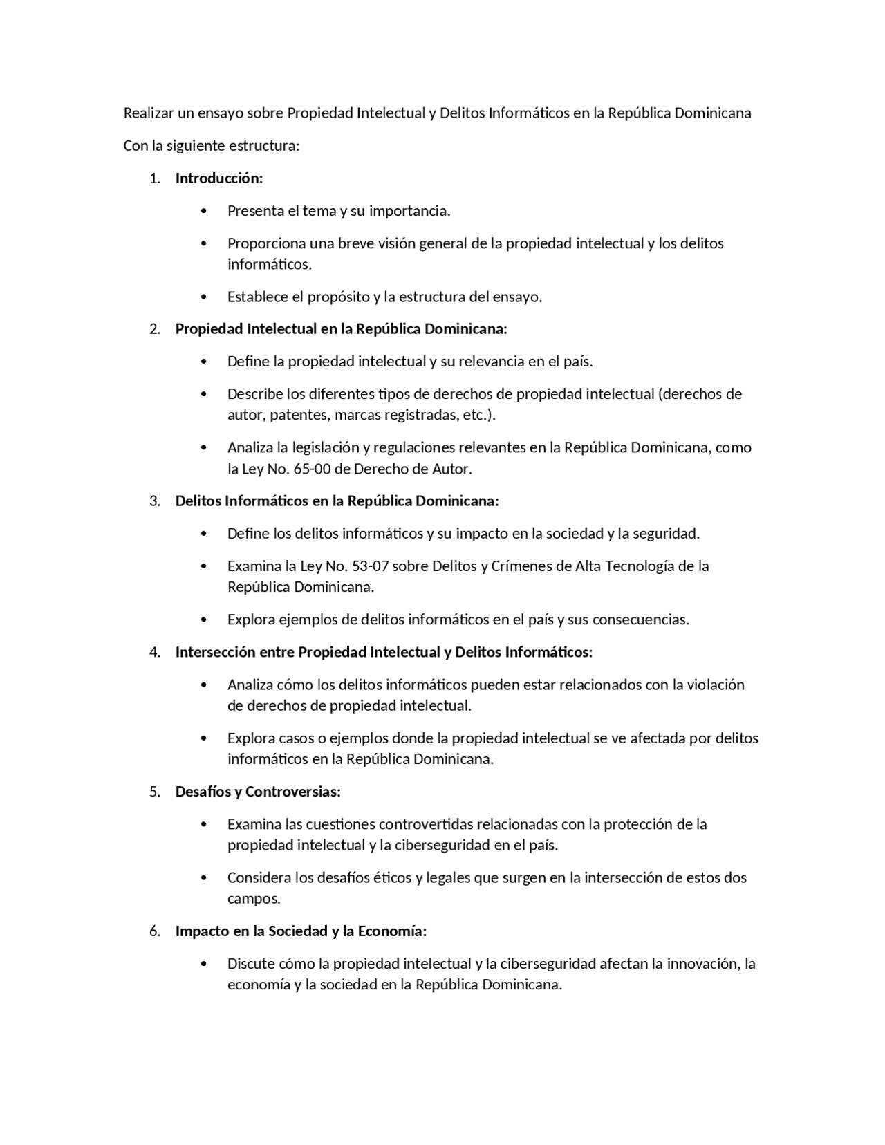 Propiedad Intelectual y Delitos Informáticos en la República Dominicana ...