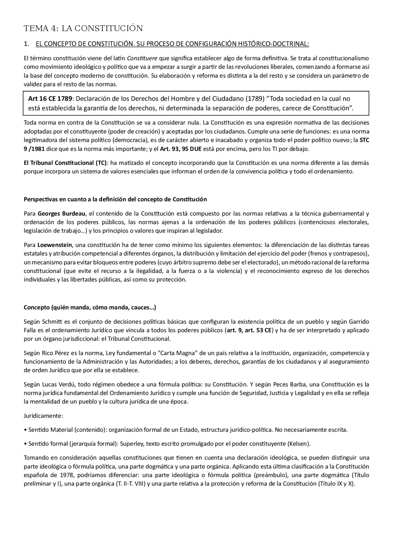 Tema 4 Derecho Constitucional I | Apuntes de Derecho Constitucional ...