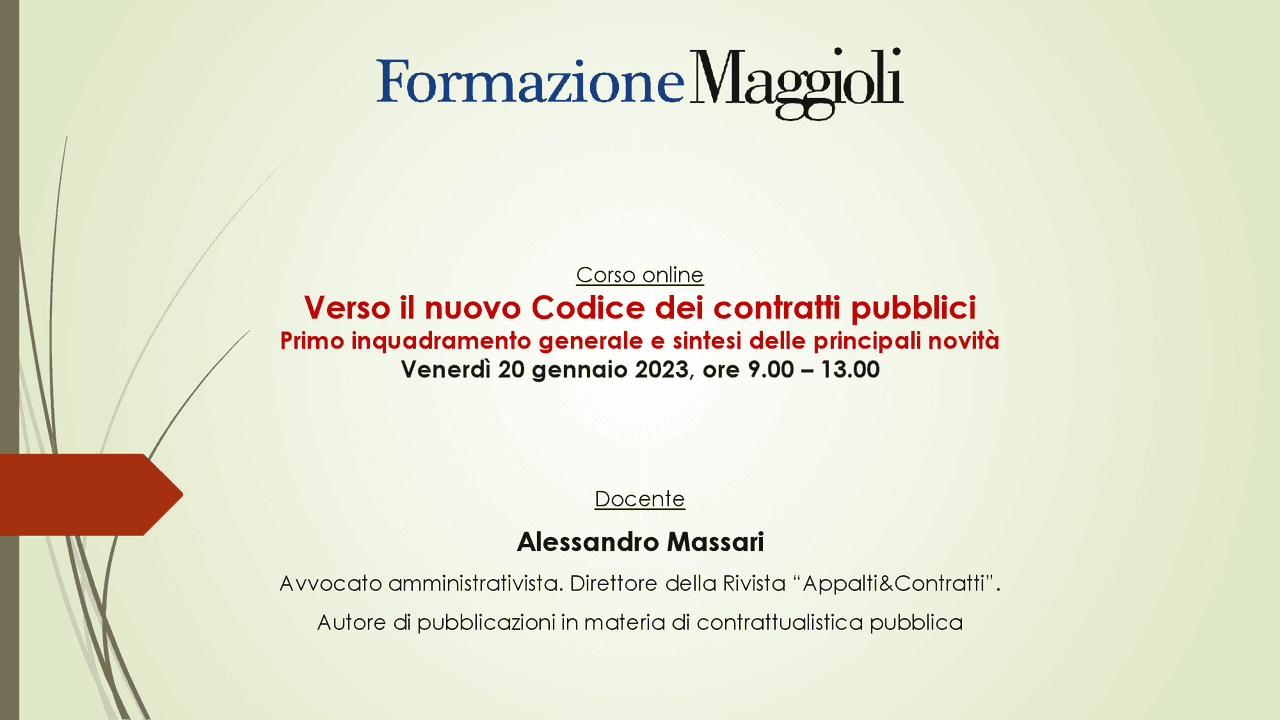 Mappe Concettuali Schema Codice Appalti 2023