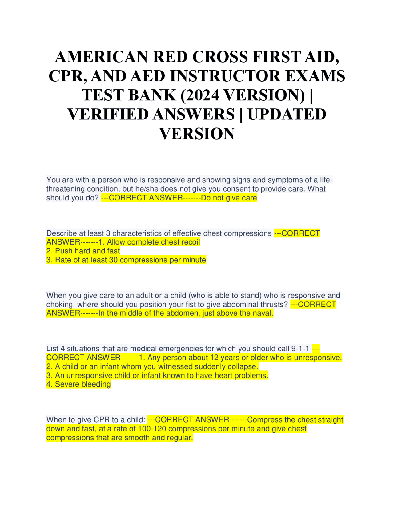 First Aid AED CPR Instructor Patch 3 Inch - Geborduurd Badge Voor Jas, Tas Of Shirt