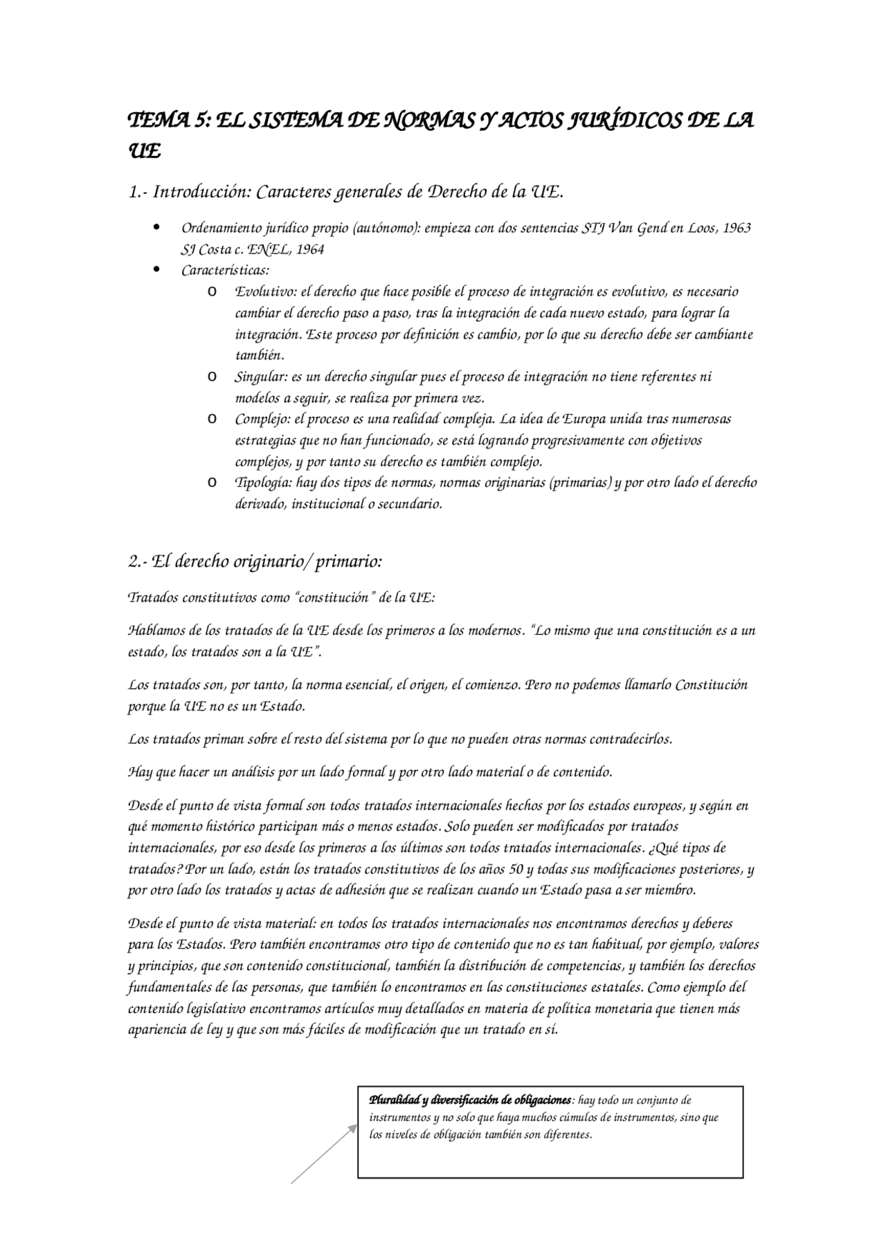 TEMA 5 de Instituciones y derecho de la Unión Europea | Resúmenes de ...