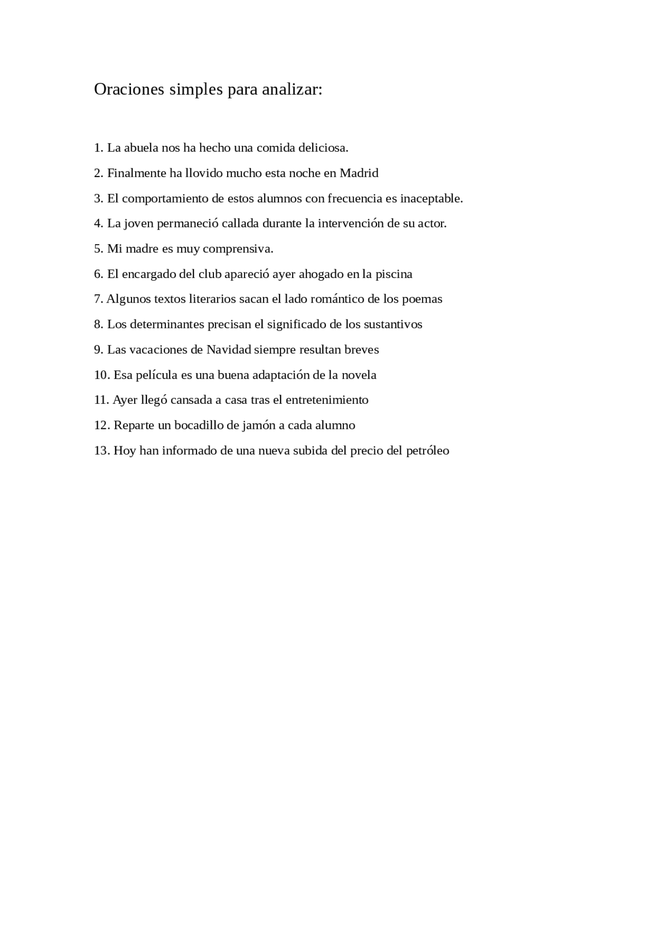 Ficha De Oraciones Simples Y Compuestas 100 Ejemplos De Oraciones