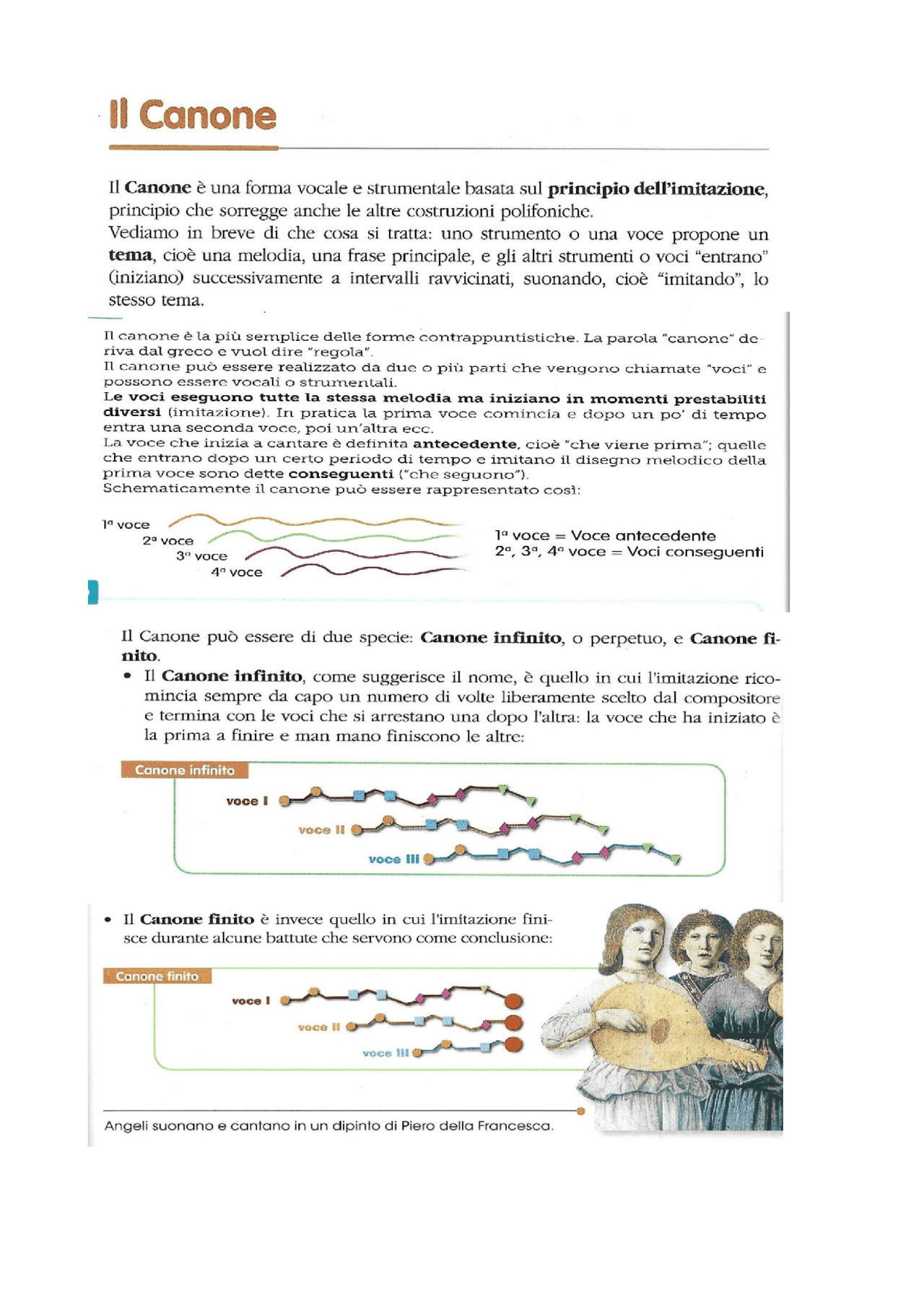 Il Canone (spiegazione sintetica) Appunti di Storia della musica