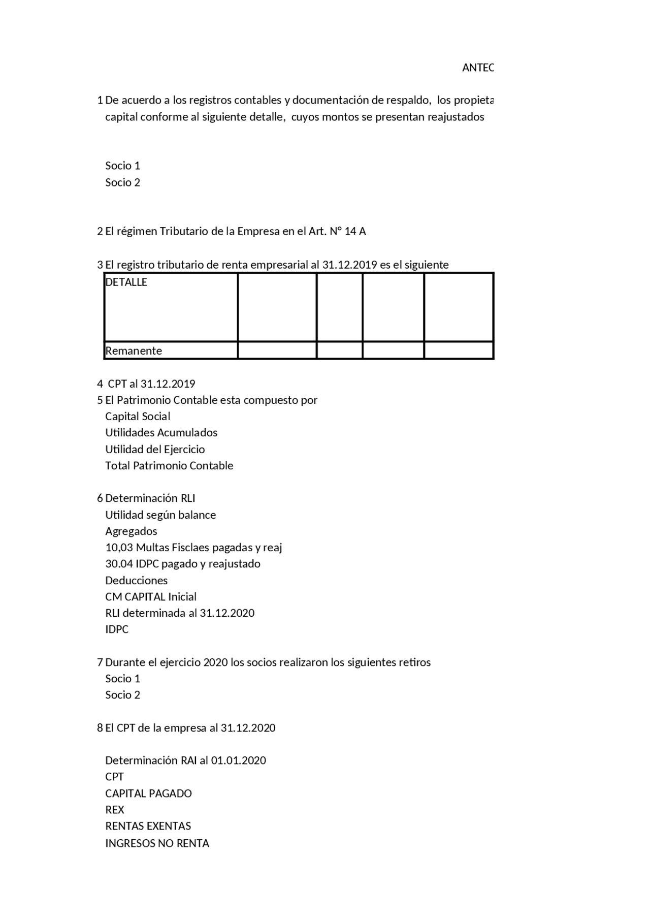 DETERMINACION DE BASE IMPONIBLE Ejercicios de Auditoría Docsity