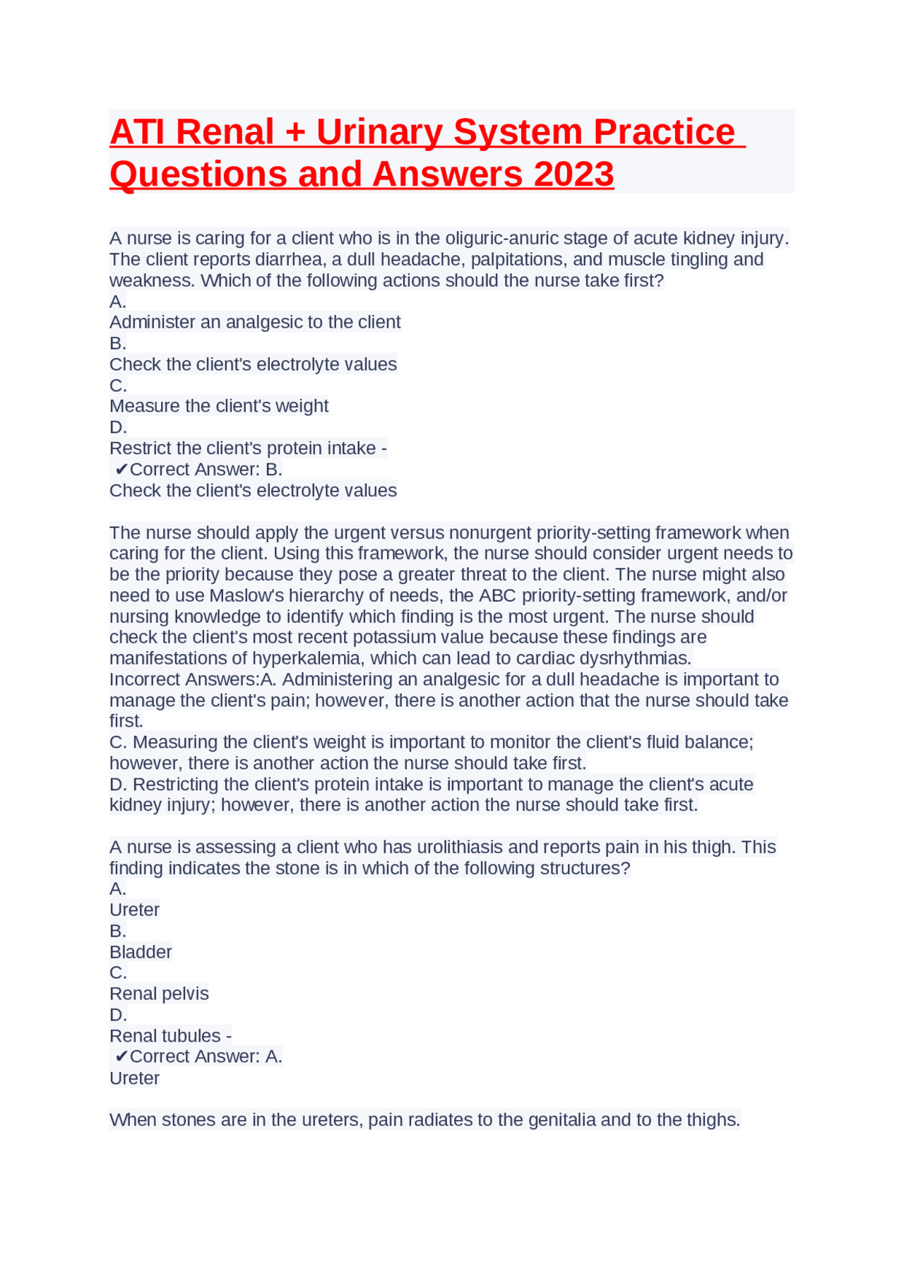 Ati Renal And Urinary Practice Quiz 56 - qgfcsw7