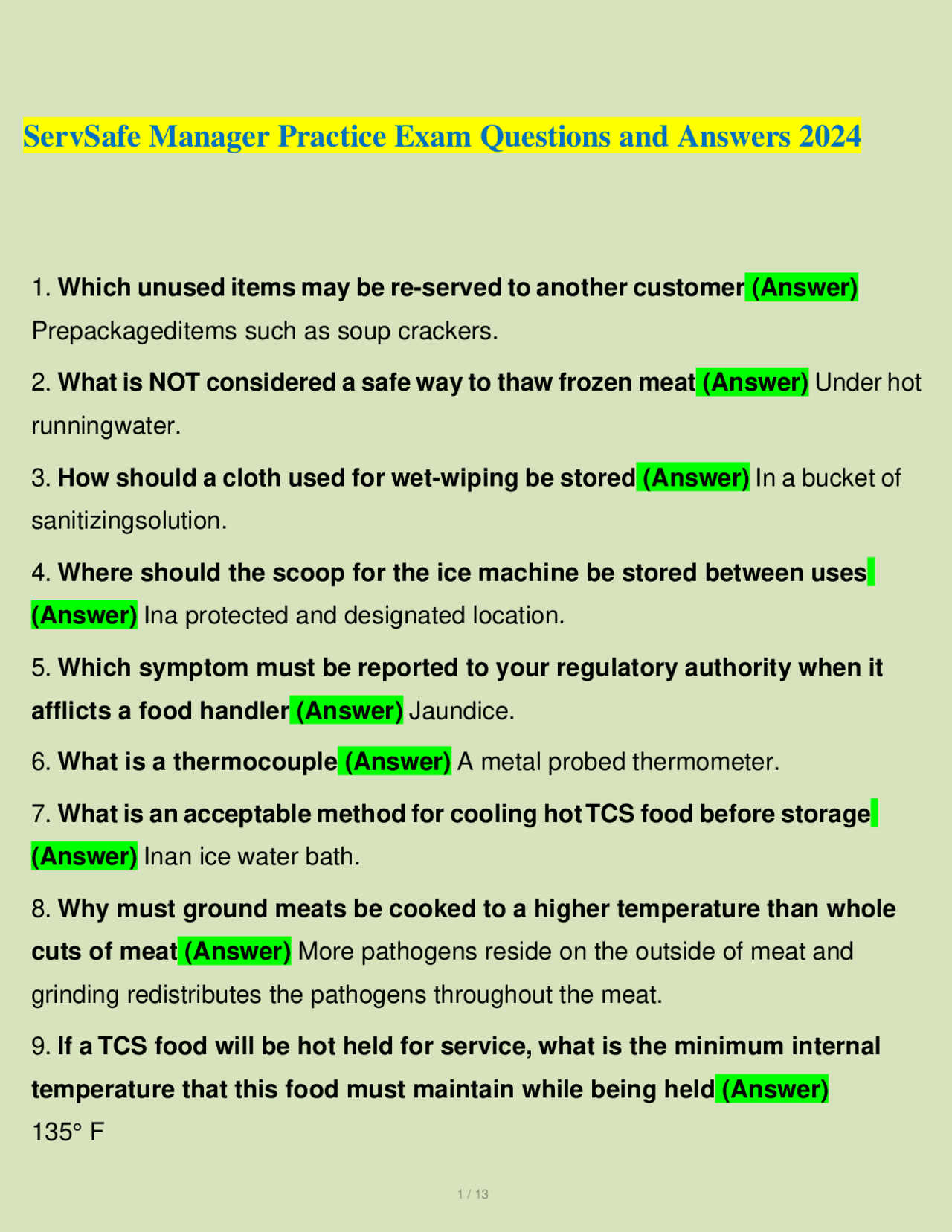 servsafe-manager-practice-exam-questions-and-answers-2024-exams-food-science-and-technology-docsity
