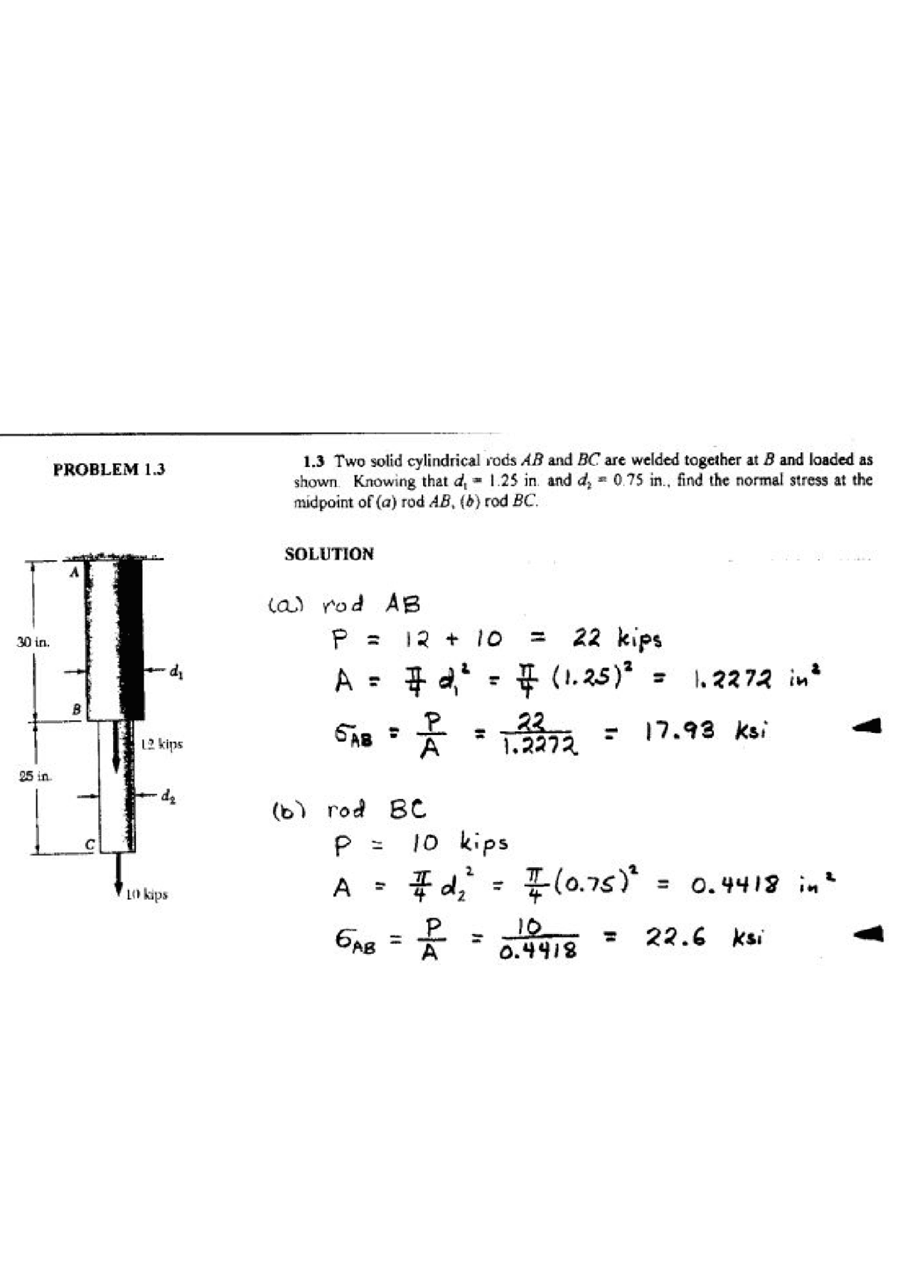 Strength of materials | Cheat Sheet Engineering | Docsity