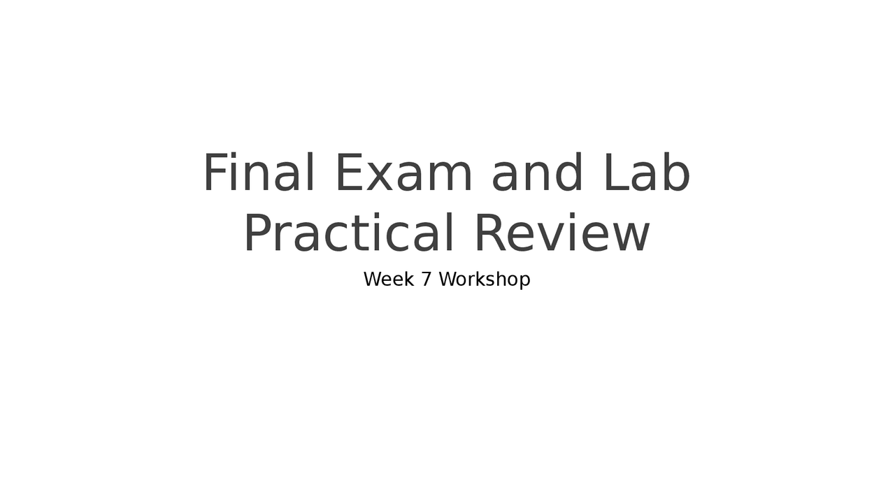 Chemistry Final Exam and Lab Practical Review | Exams Chemistry | Docsity