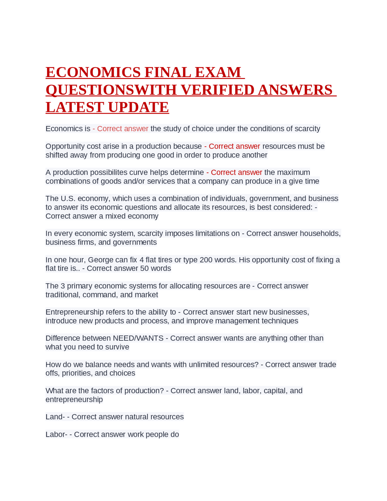 ECONOMICS EXIT EXAM QUESTIONS AND ANSWERS PDF FREE DOWNLOAD 2021 visual data 4