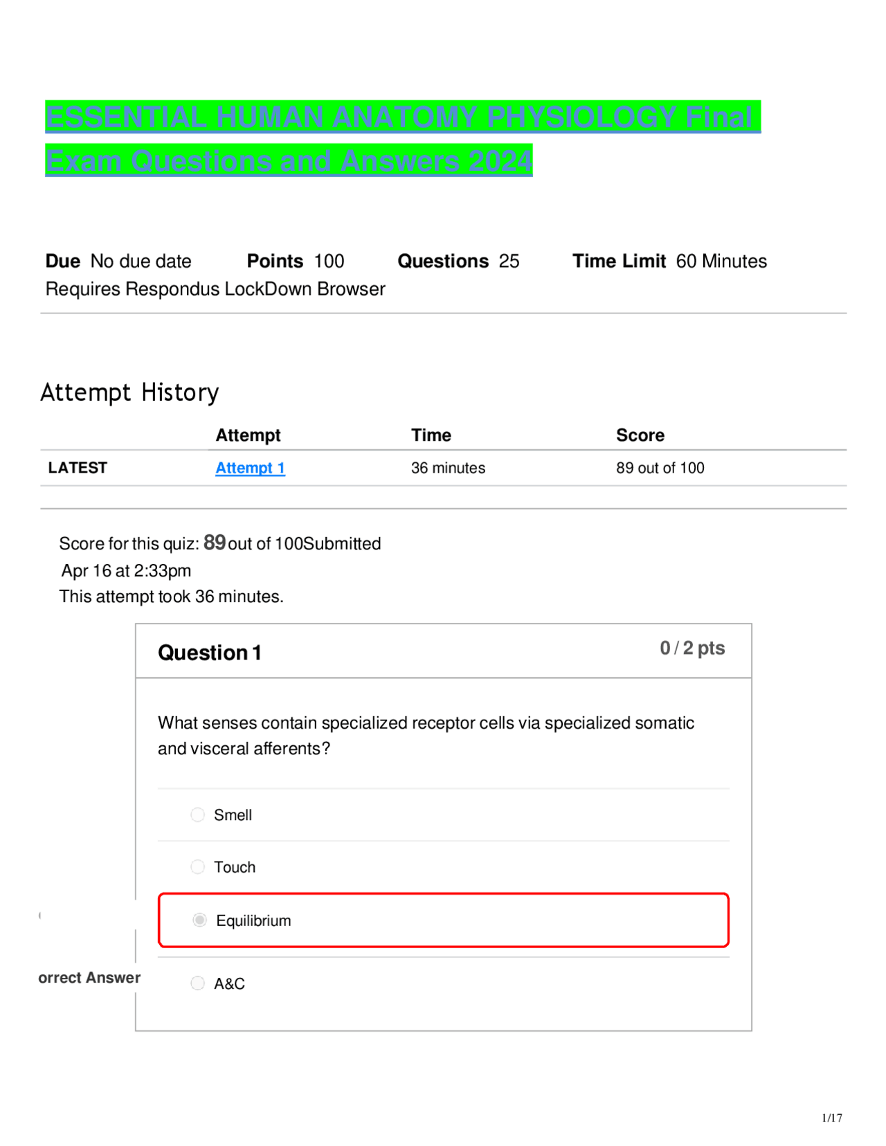 ANATOMY AND PHYSIOLOGY FINAL EXAM QUESTIONS AND ANSWERS PDF 2021 visual data 8