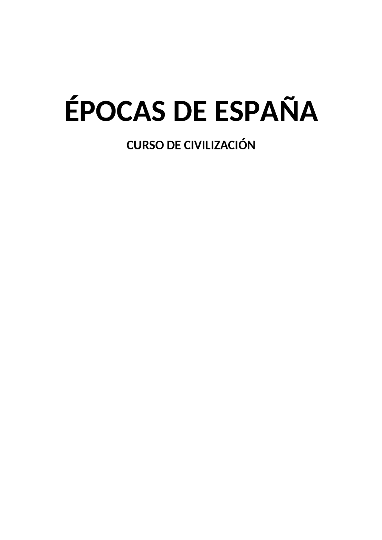 Civiliización de España: Historia, Cultura y Medio Ambiente | Appunti ...