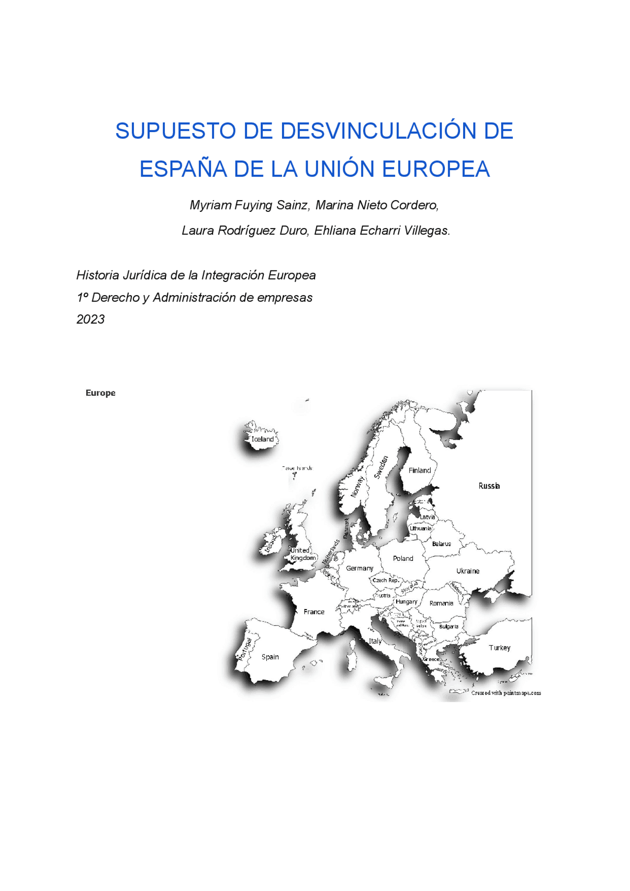 La salida de España de la Unión Europea: Implicaciones y Alternativas ...