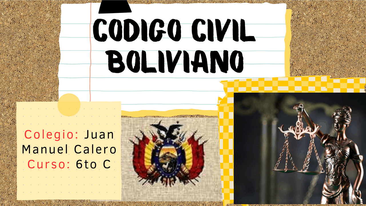 Código Civil Boliviano | Diapositivas de Derecho | Docsity
