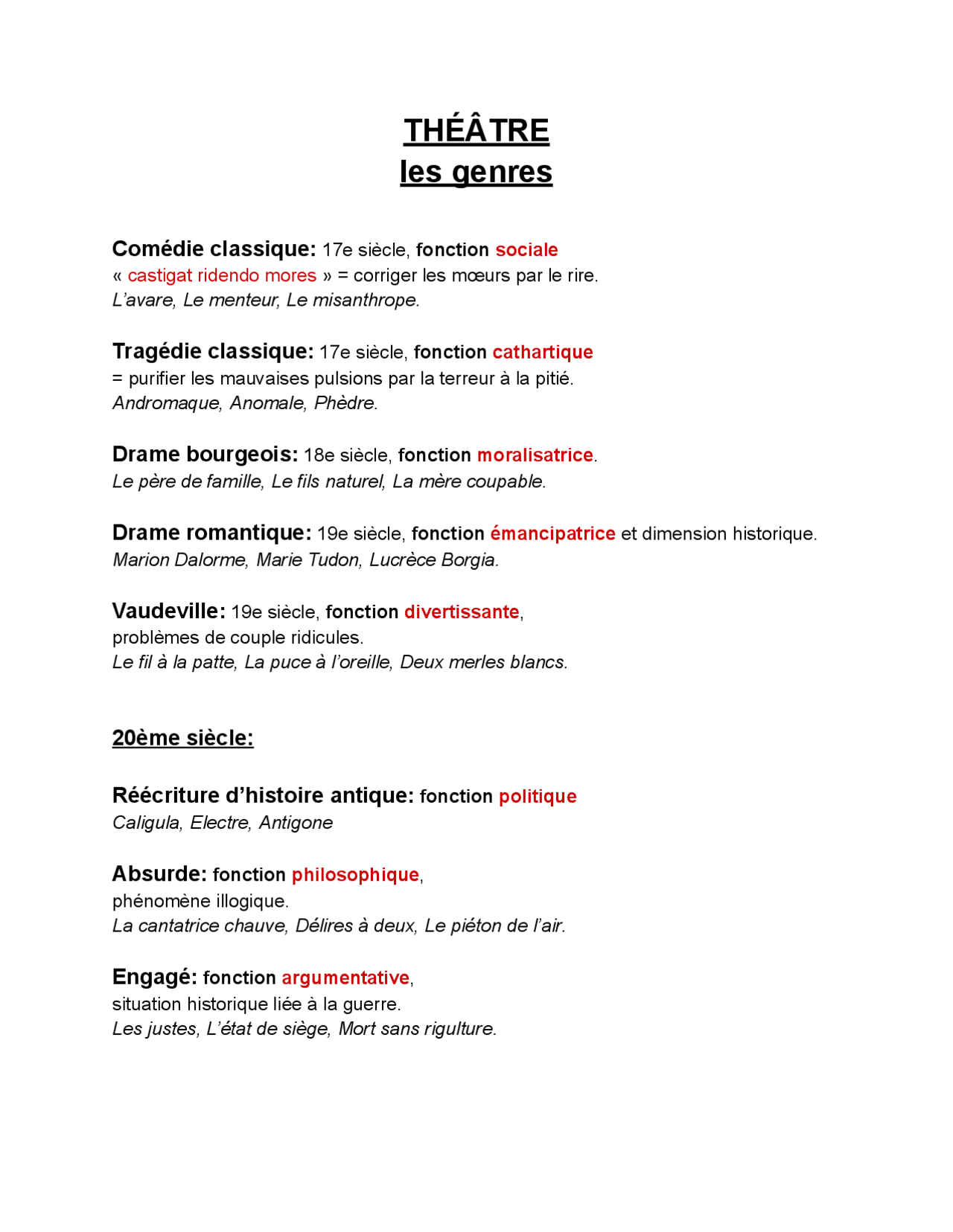 drôle de genre - théâtre avis