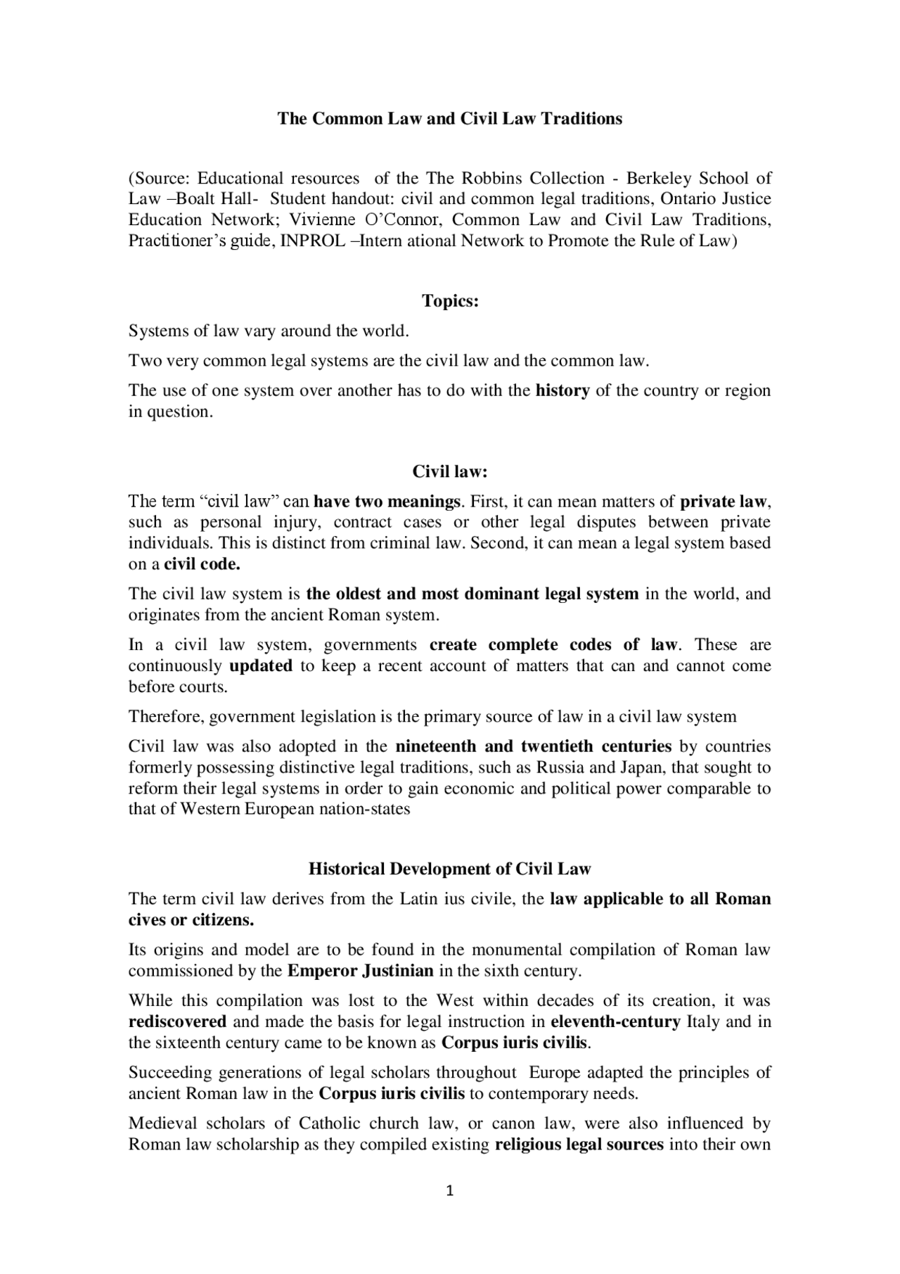 Understanding the Differences between Common Law and Civil Law ...