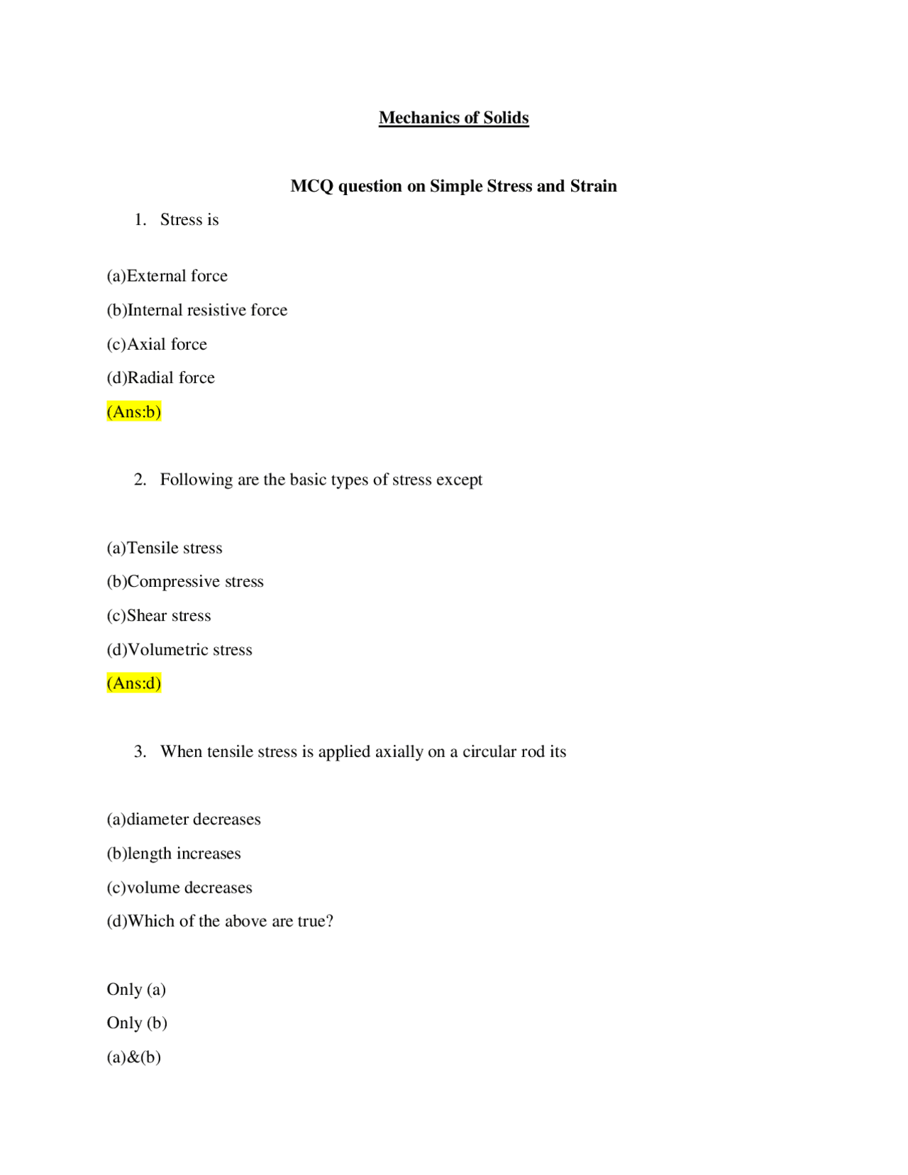 Stress and Strain Analysis in Mechanical Engineering | Cheat Sheet ...