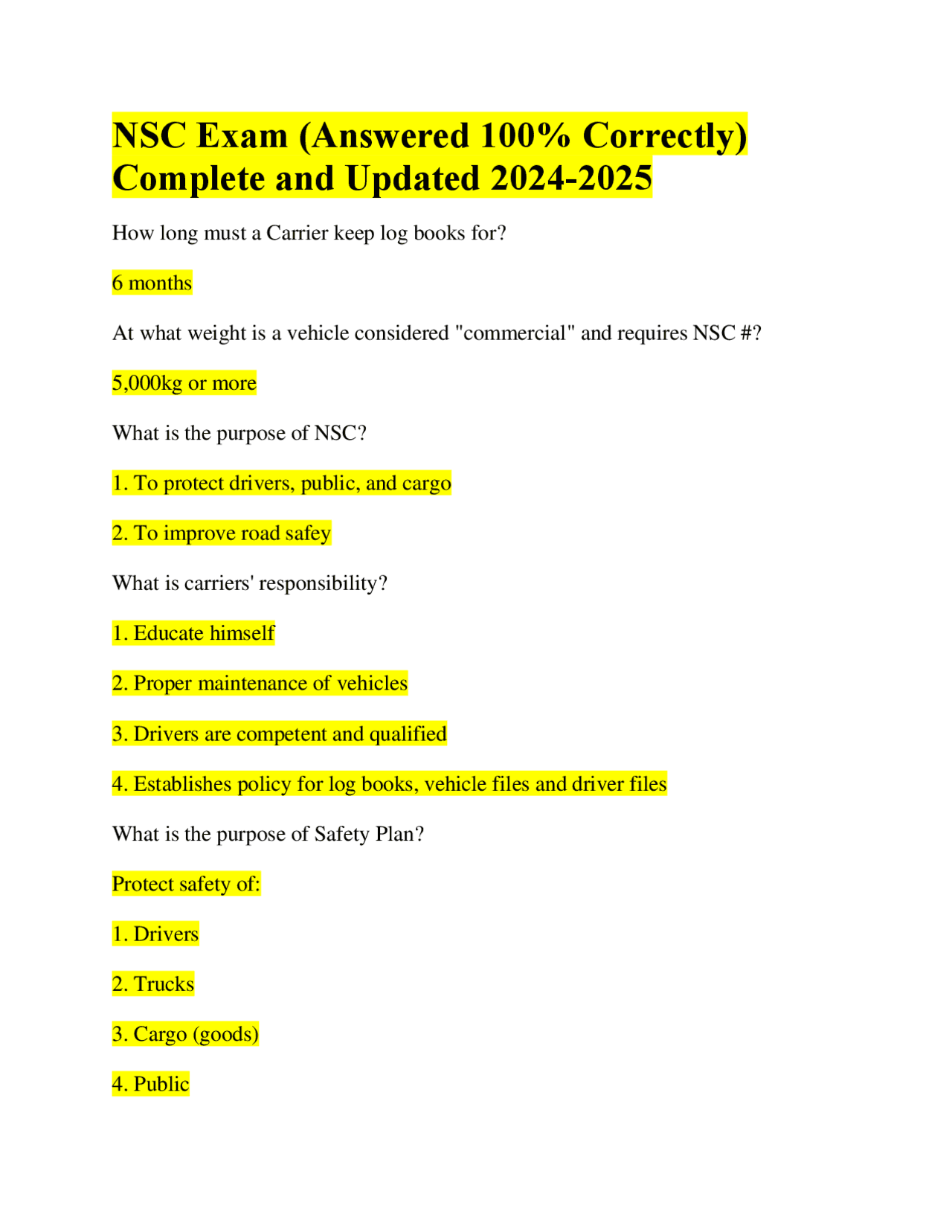 NSC Exam (Answered 100 Correctly) Complete and Updated 20242025 Exams Urban Services Design