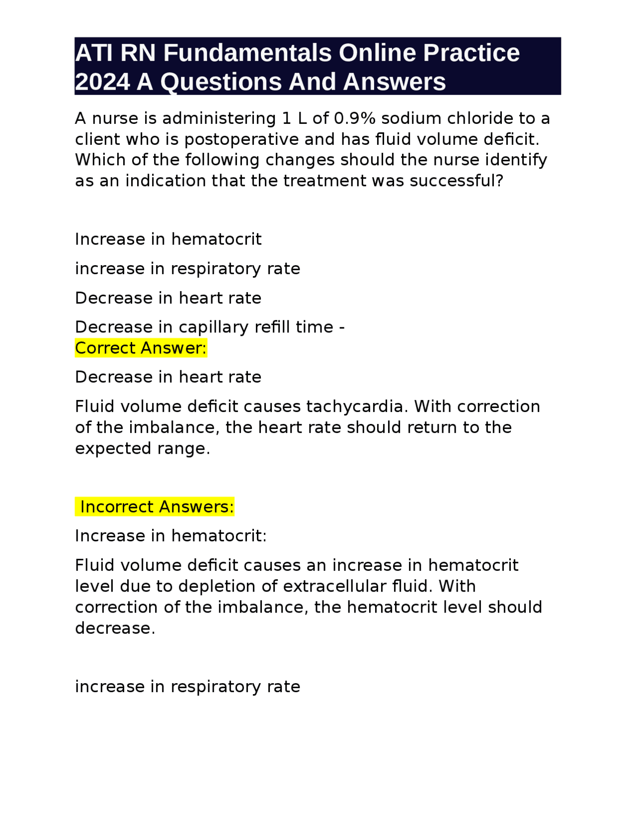 ATI RN Fundamentals Online Practice 2024 A Questions And Answers ...