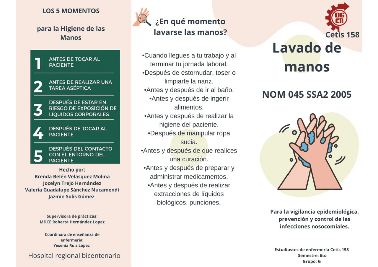 Norma Oficial De Lavado De Manos En Enfermeria