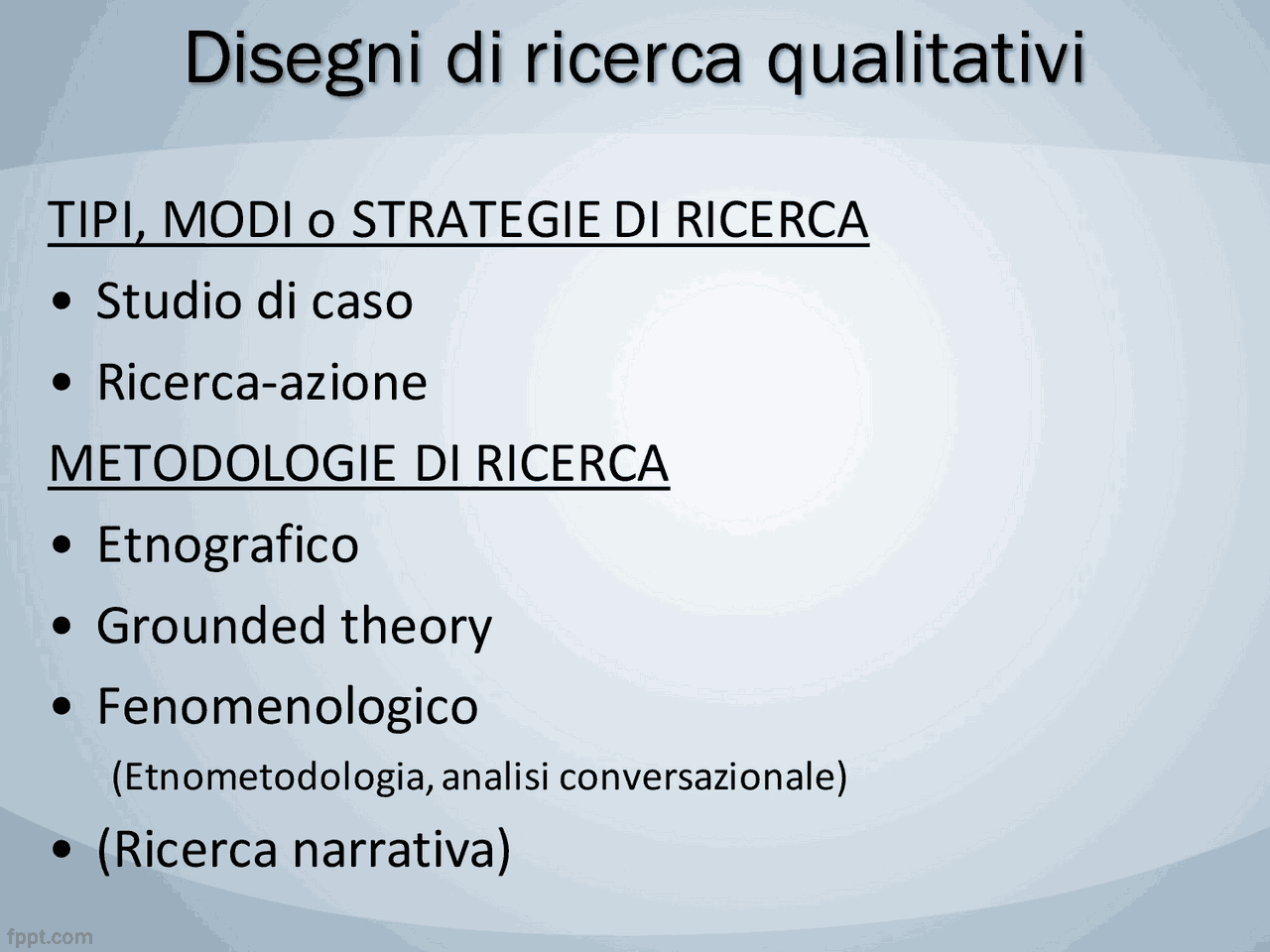 modelli di ricerca qualitativa | Schemi e mappe concettuali di ...