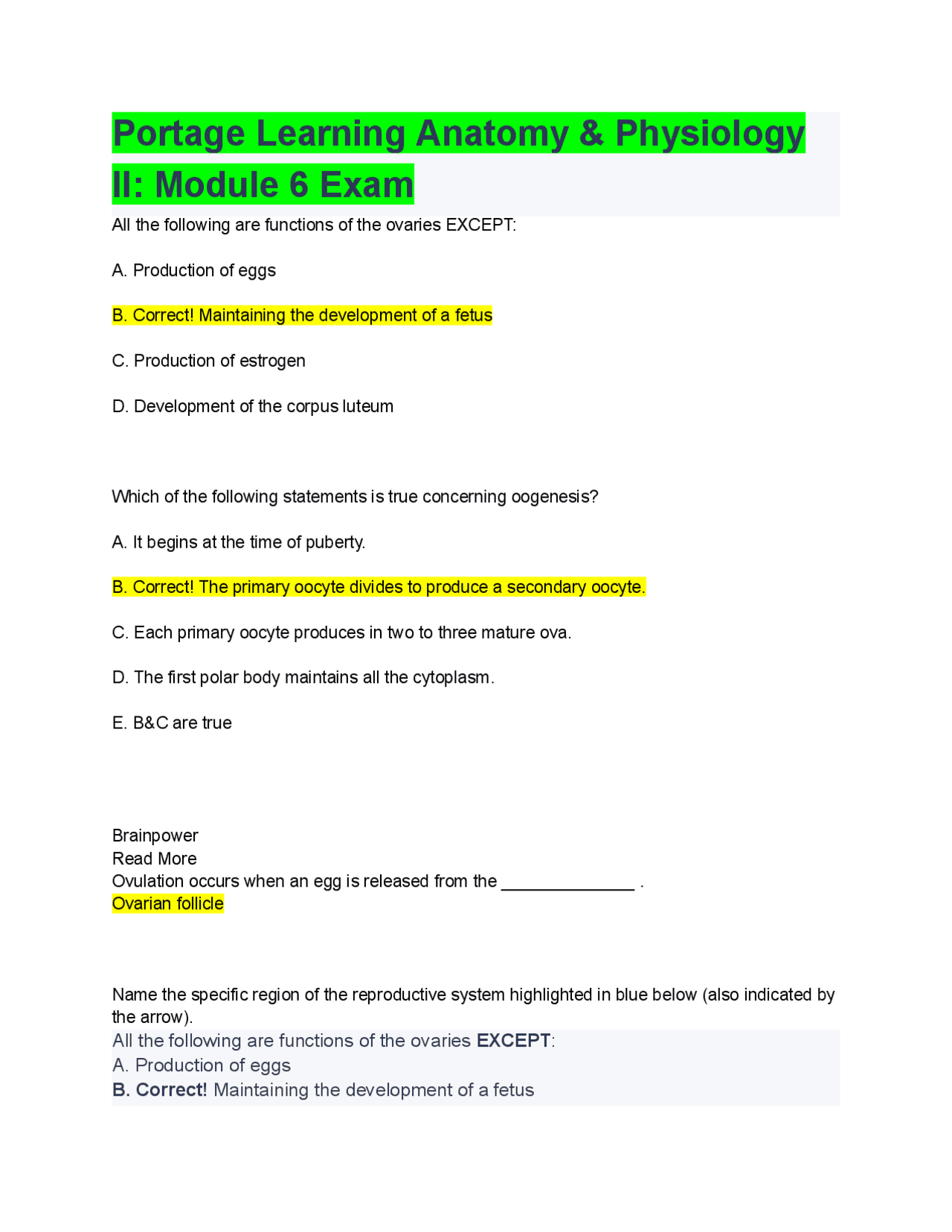 ANATOMY AND PHYSIOLOGY NURSING EXAM PAPER visual data 8
