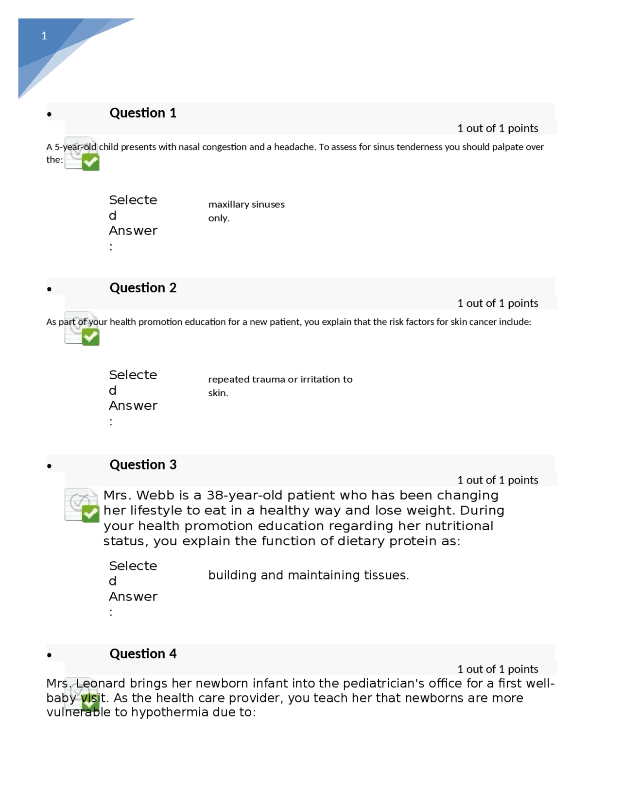 Nursing 2024 Questions Answers Exercises Nursing Docsity