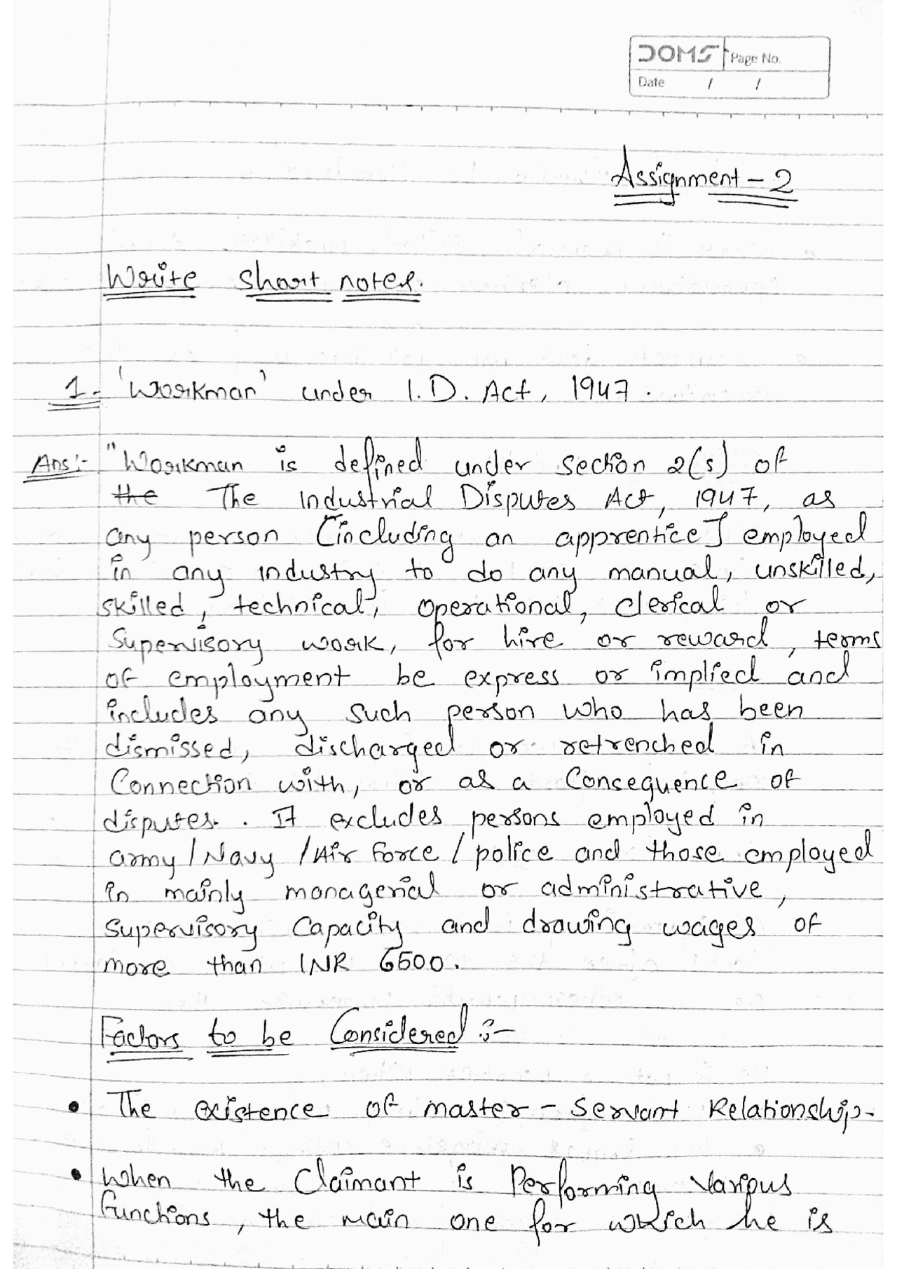 5th year llb notes and Assignment for the subject of contract ...