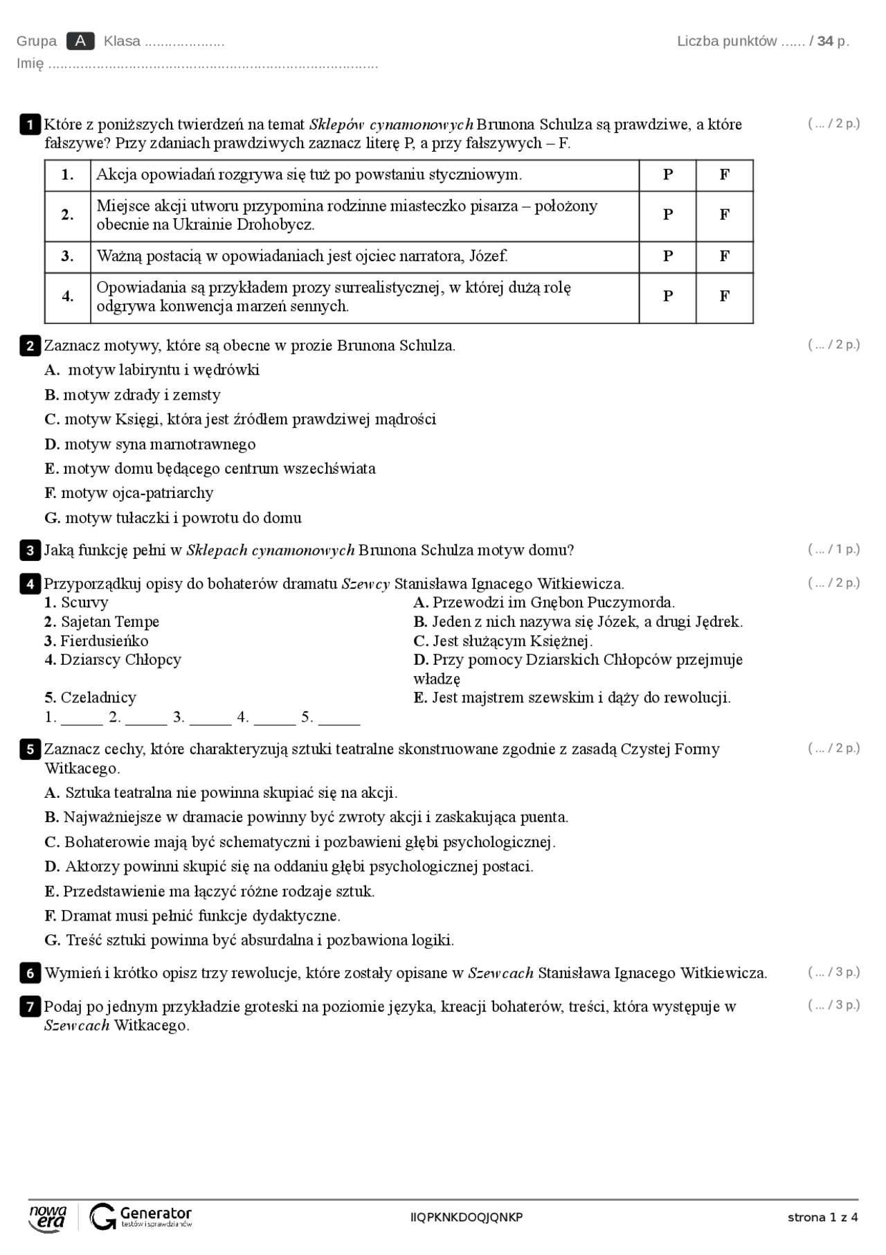 20 Lecie Międzywojenne Sprawdzian Polski Gimnazjum www.docsity.com