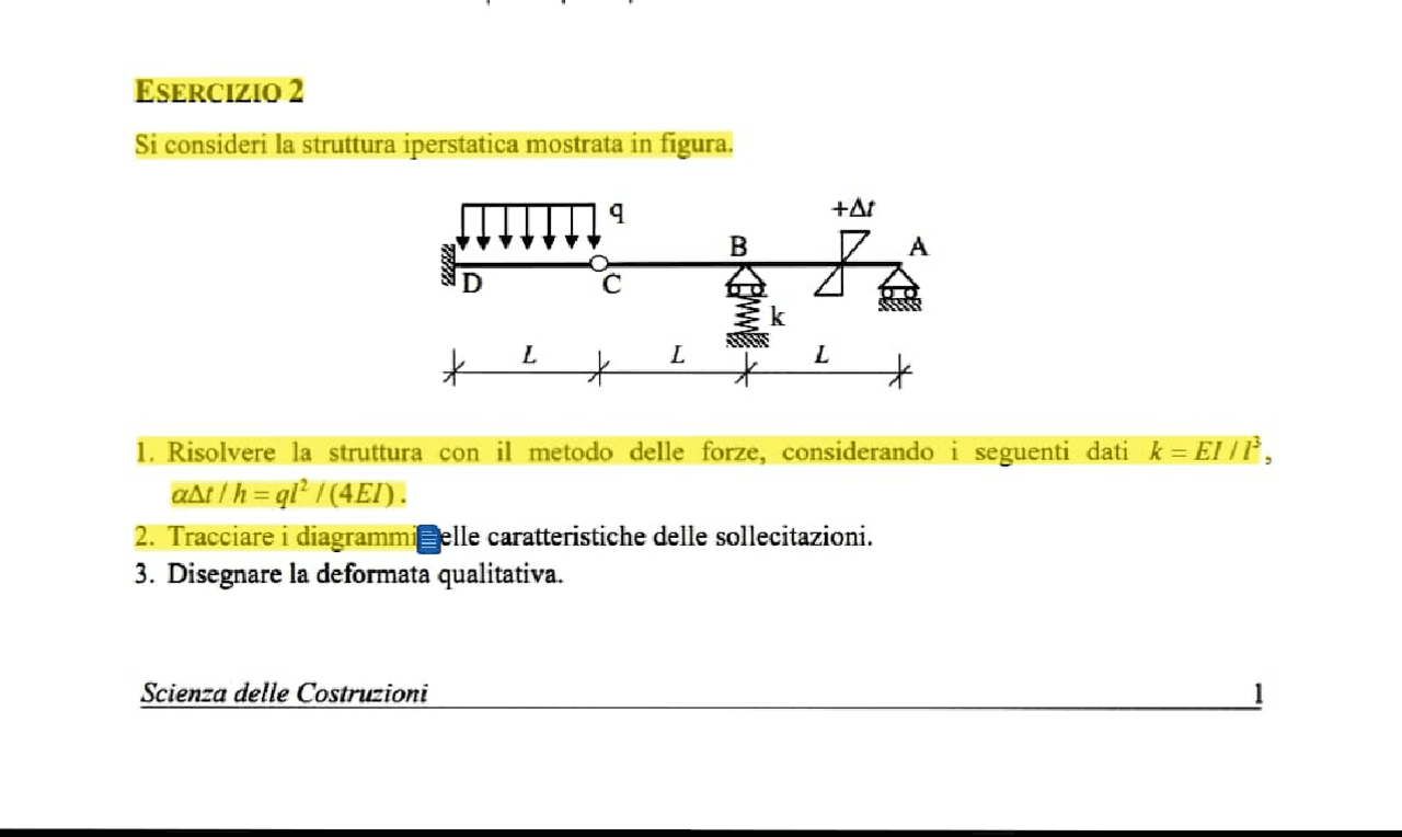 Esercizi Di Scienza Delle Costruzioni Svolti