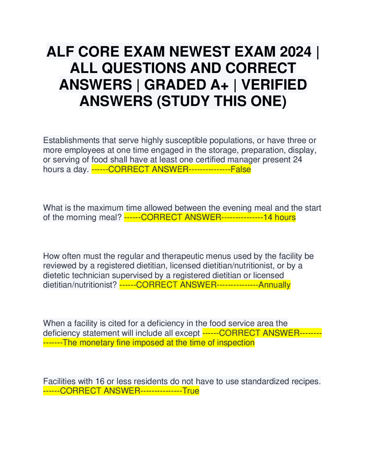 Regulations for Assisted Living Facilities in Florida | Exams Nursing ...