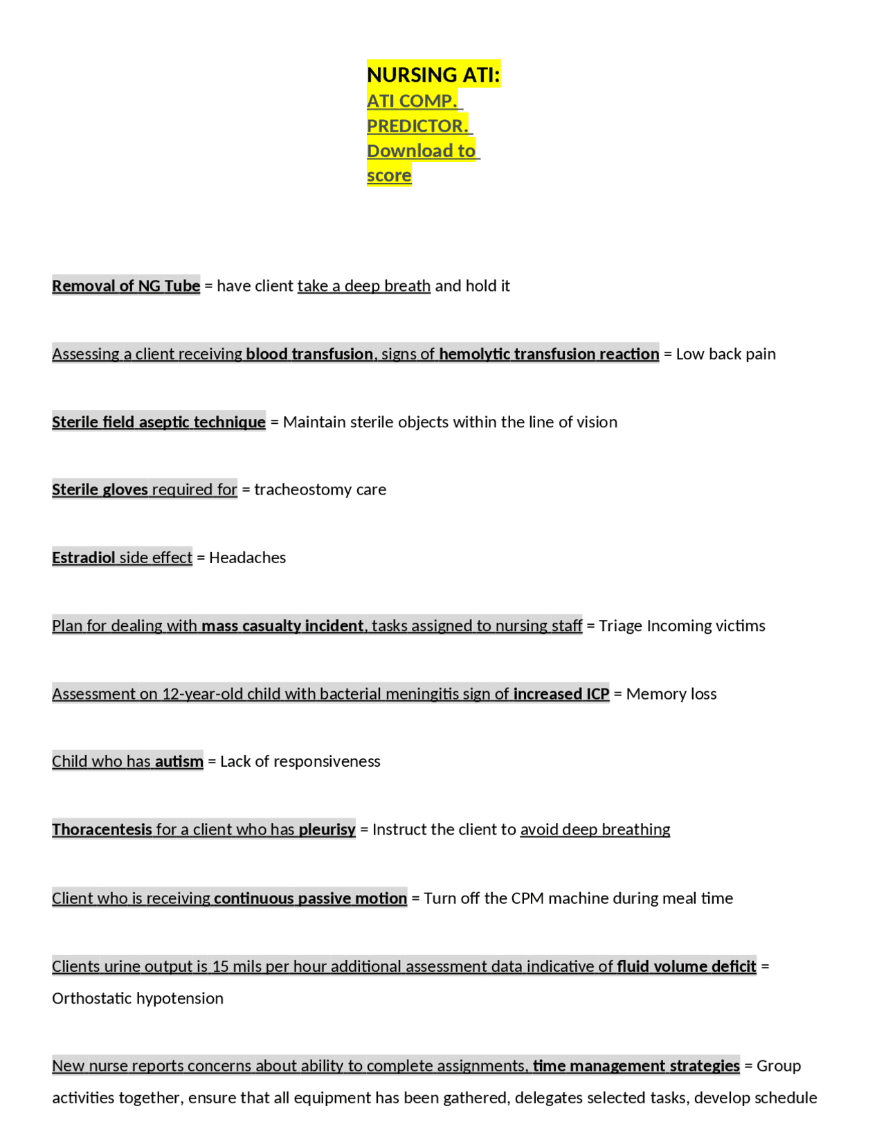 Nursing Assessment and Care: A Comprehensive Guide | Exams Nursing ...