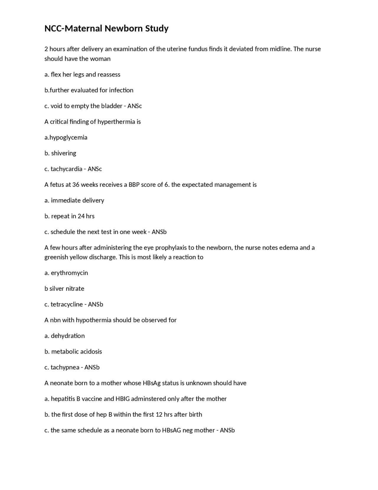 Maternal and Neonatal Health: Clinical Scenarios and Management ...