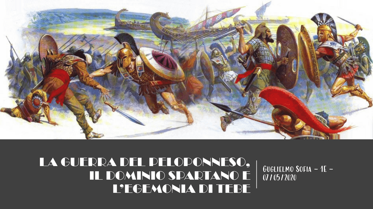 Presentazione pdf sulla guerra del Peloponneso, il dominio spartano e l ...