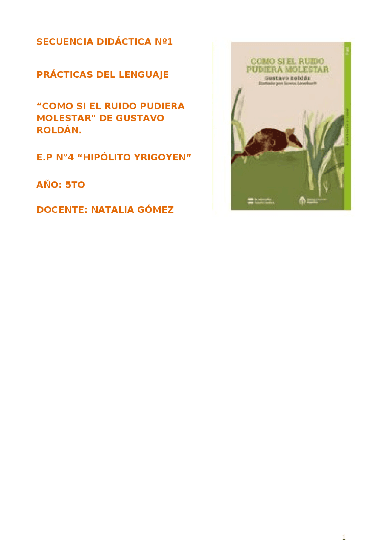 Cómo si el ruido pudiera molestar Apuntes de Lengua y Literatura