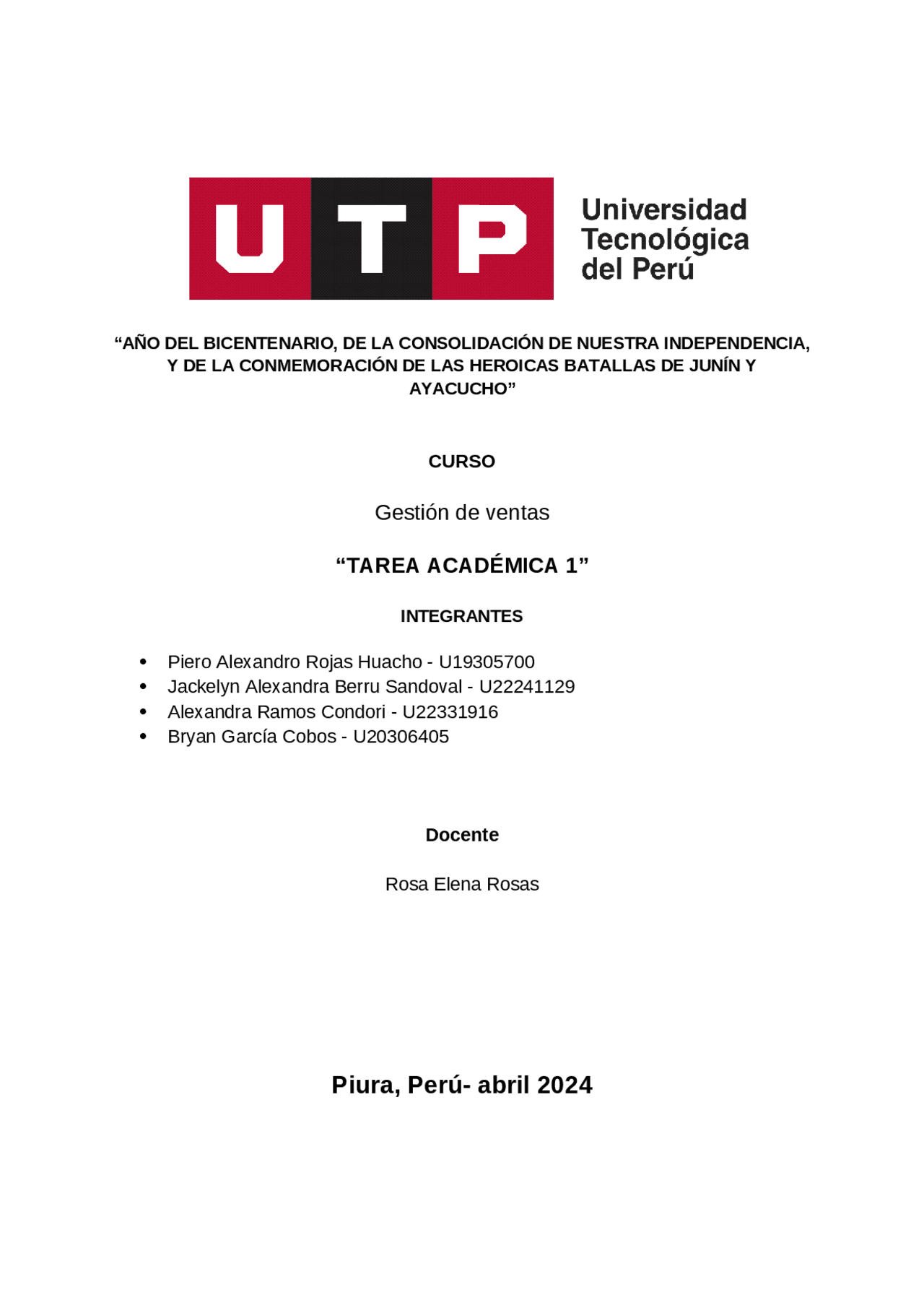 Perfil y Organización de los Vendedores de CocaCola Exámenes