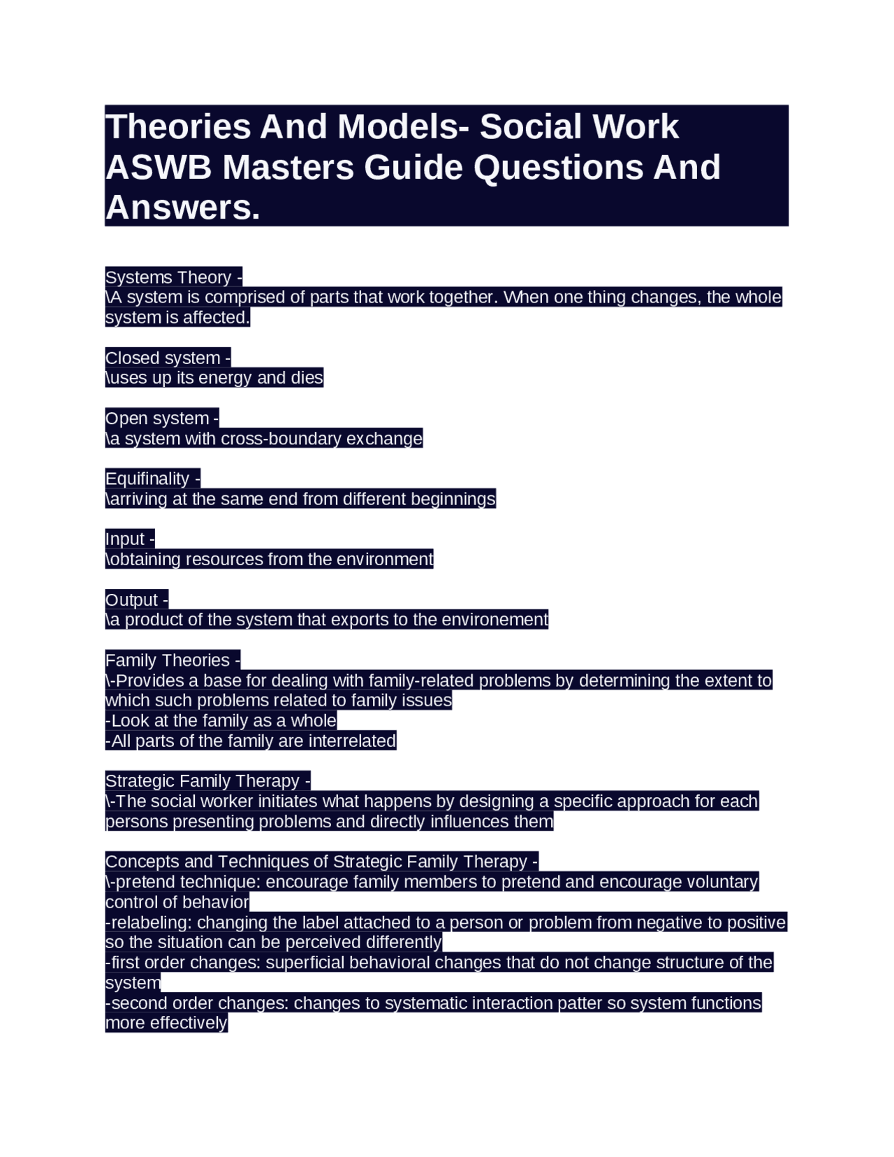 Social Work Theories and Models: A Comprehensive Guide | Exams Social ...