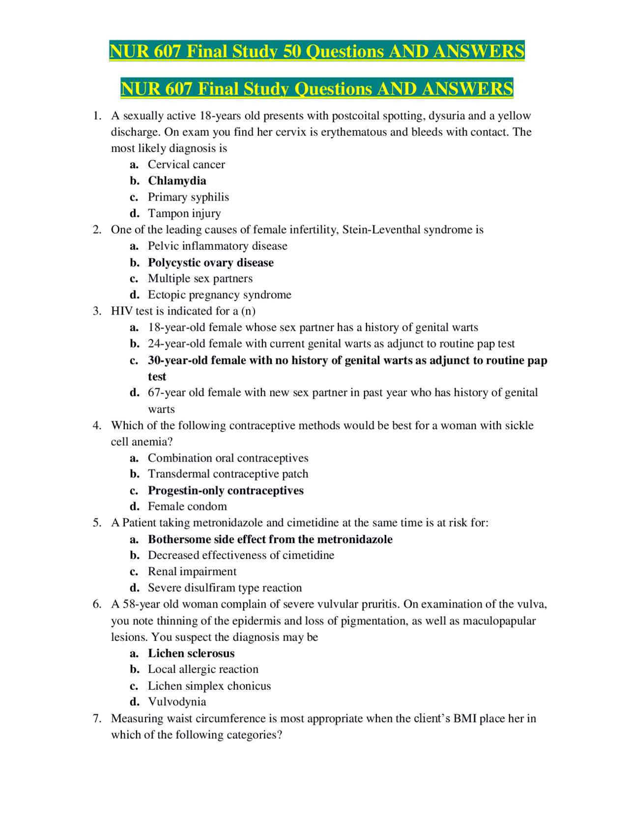 nur-607-final-study-50-questions-and-answers-exams-nursing-docsity