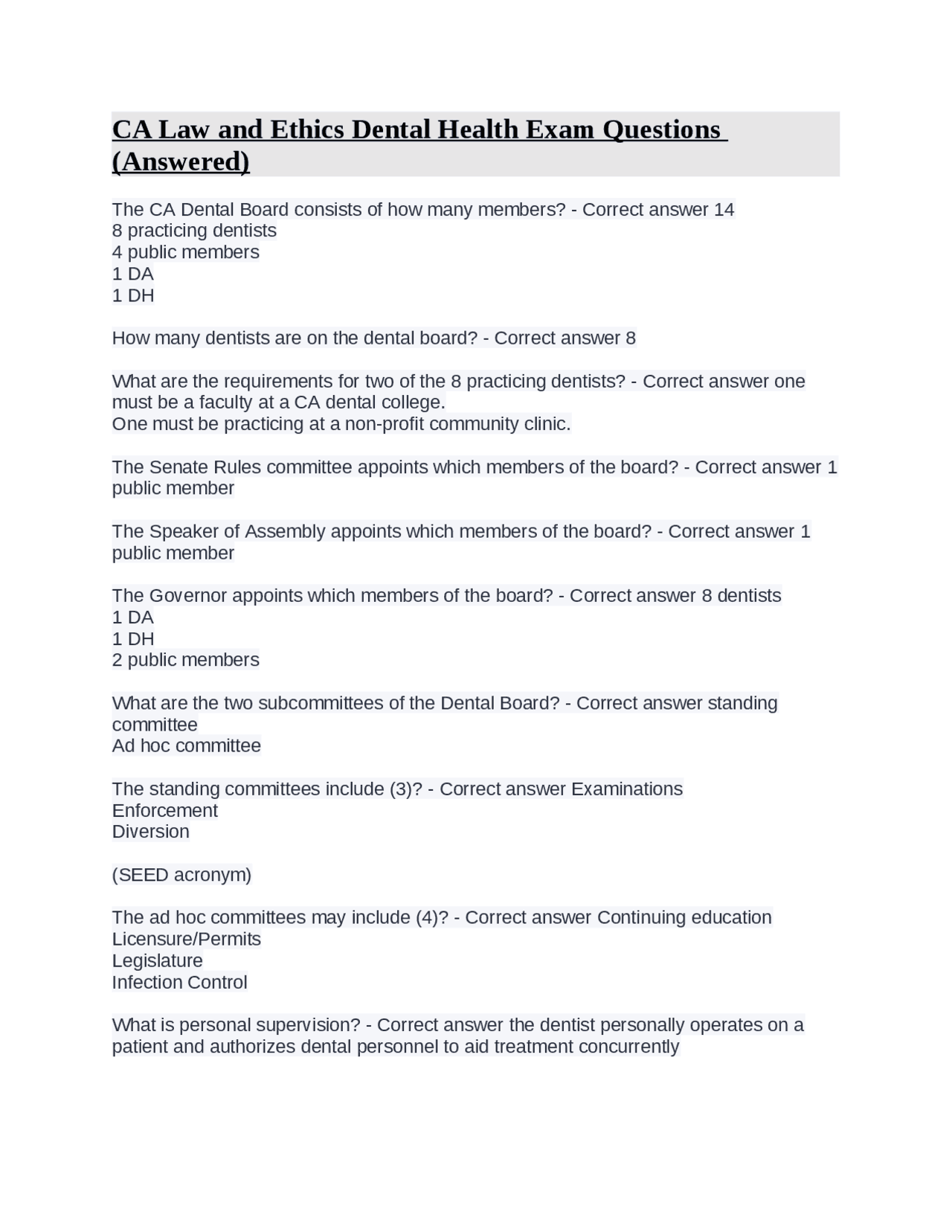 California Dental Board Regulations and Requirements Exams Media Laws