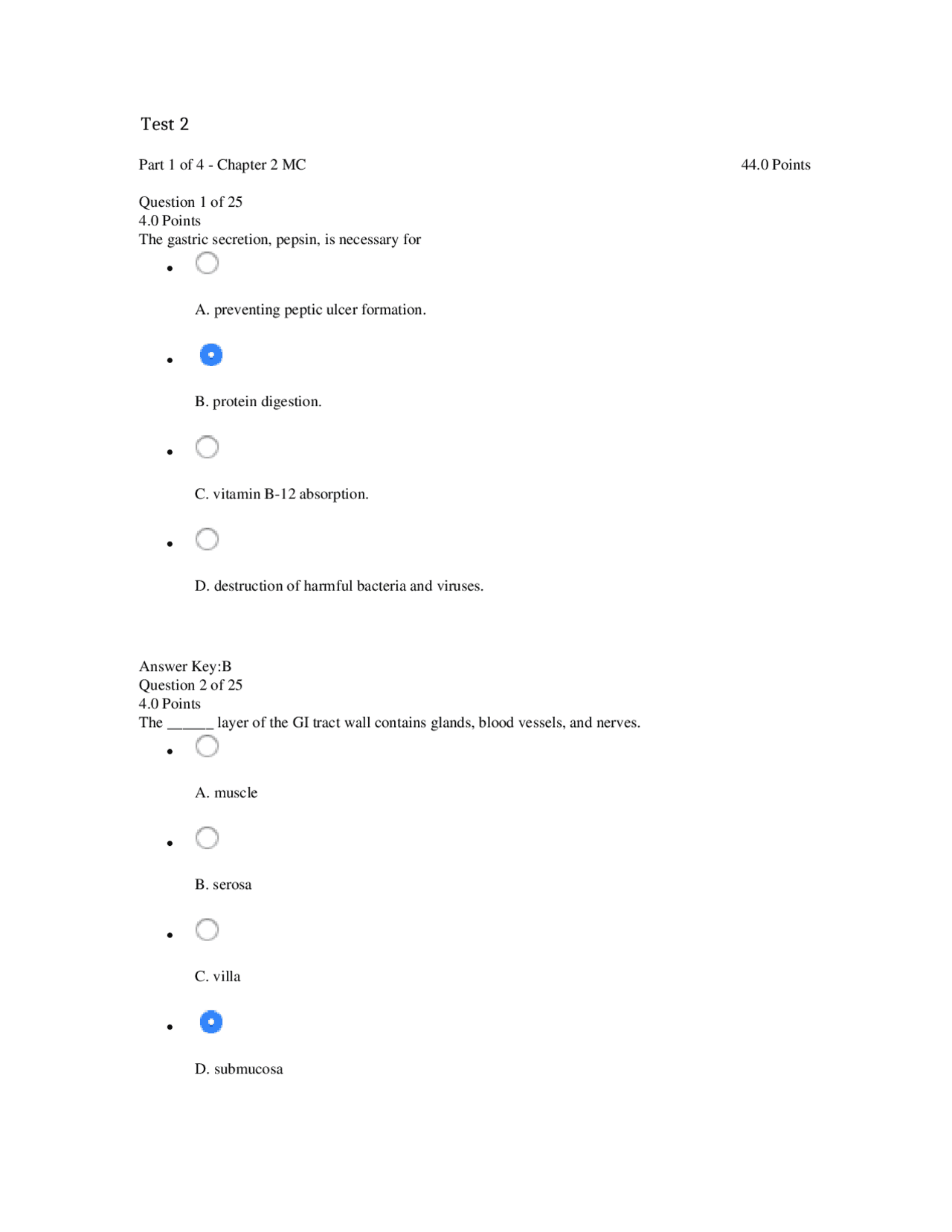 SPHE 295 Test 2 Spring 2024 Introduction to Nutrition American Military ...