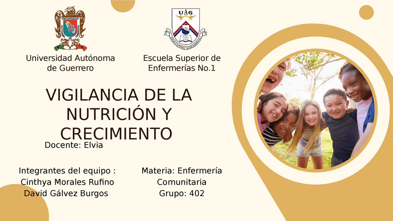 Vigilancia de la nutrición y crecimiento - Prof. Peña | Diapositivas de ...