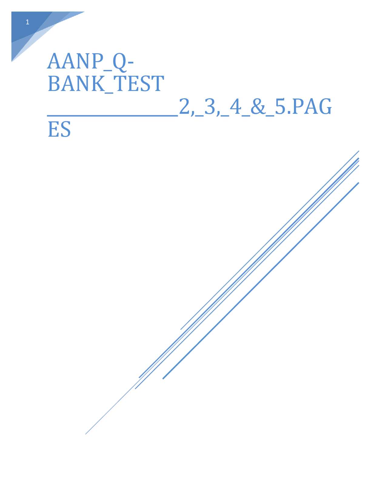 AANP_Q-Bank_Test with well explained answers page 1-5 | Exams Nursing ...