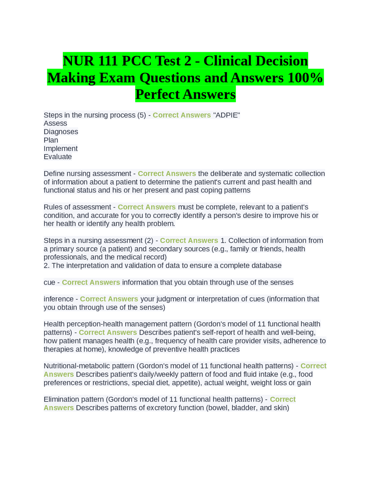 Nursing Diagnostics and Care Planning: A Comprehensive Guide | Exams ...