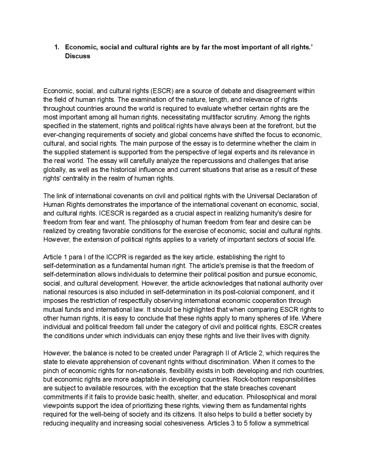 This is regarding the Human rights on international level. | Lecture ...