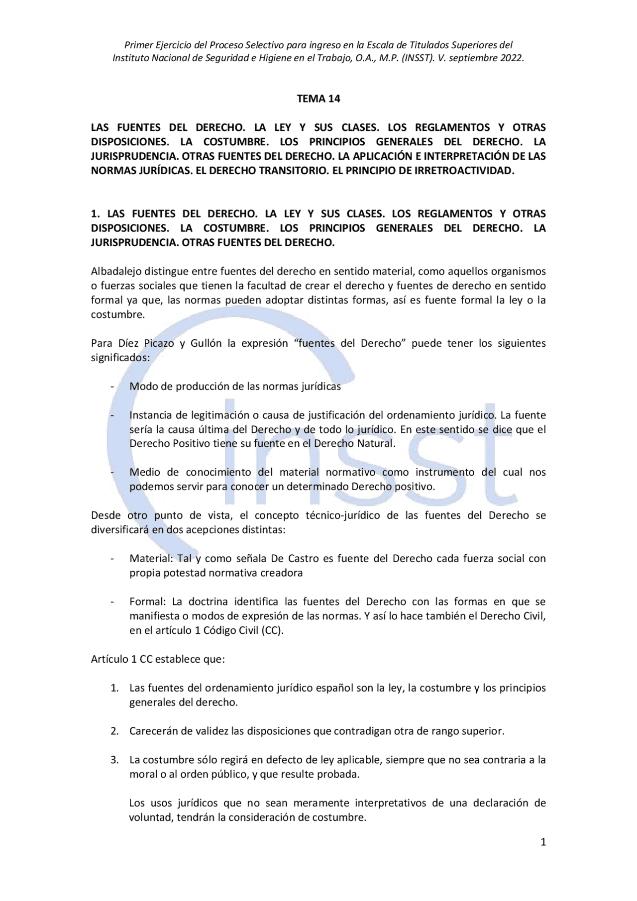 Las fuentes del derecho en el ordenamiento jurídico español ...