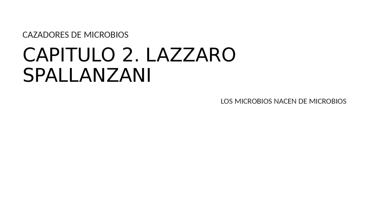 Cazadores de Microbios, Capítulo 2 | Diapositivas de Biología | Docsity