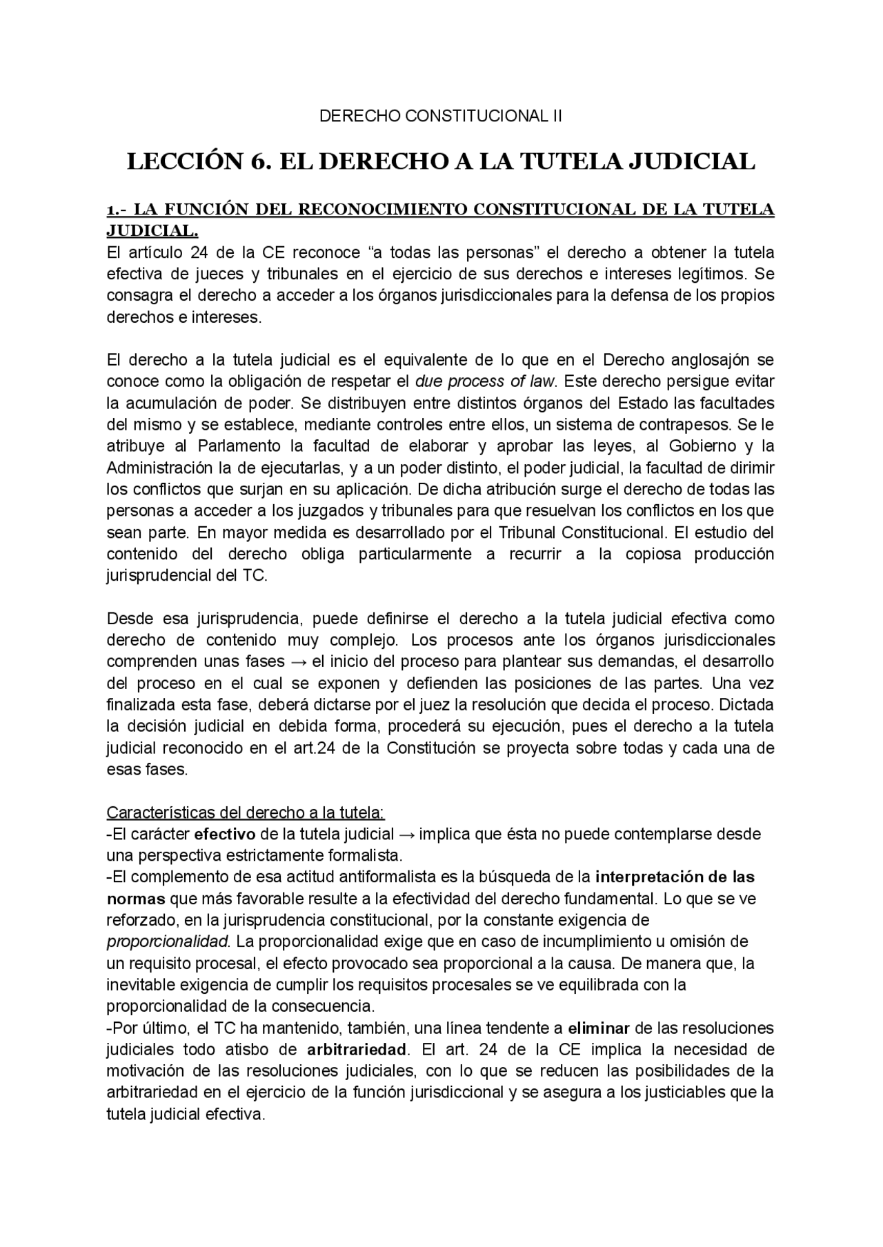 El derecho a la tutela judicial efectiva en el ordenamiento jurídico ...