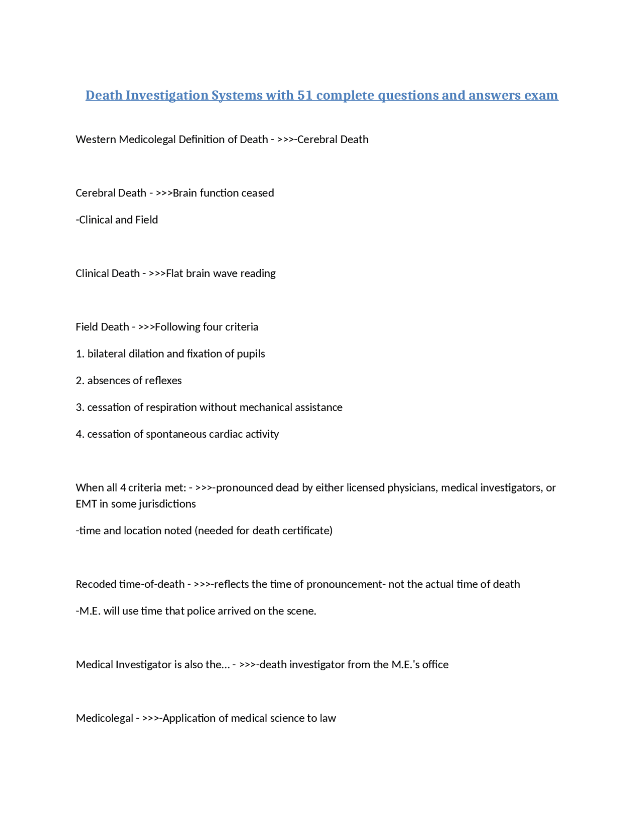 Death Investigation Systems: A Comprehensive Guide | Exams Nursing ...
